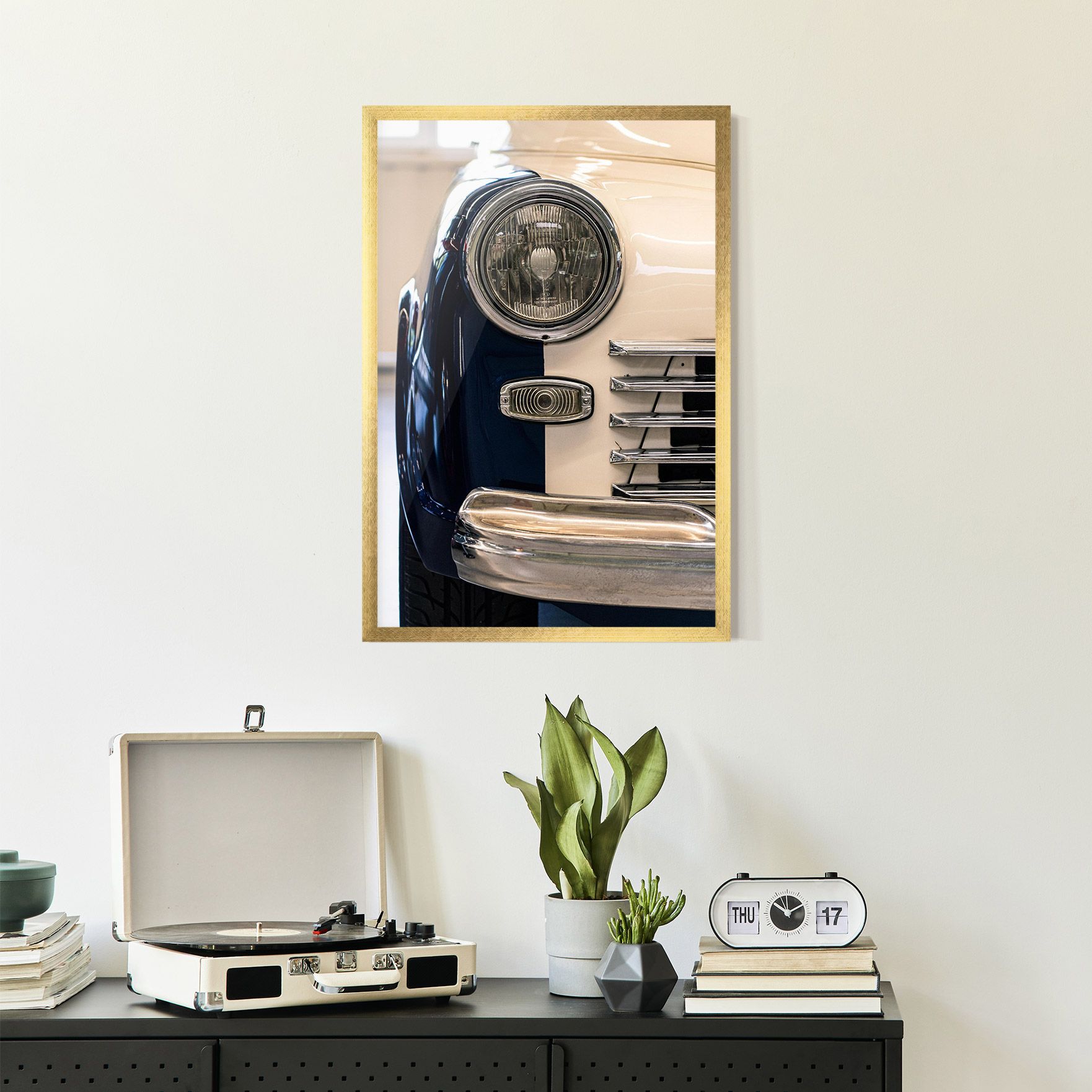 Blue White Car mockup 2