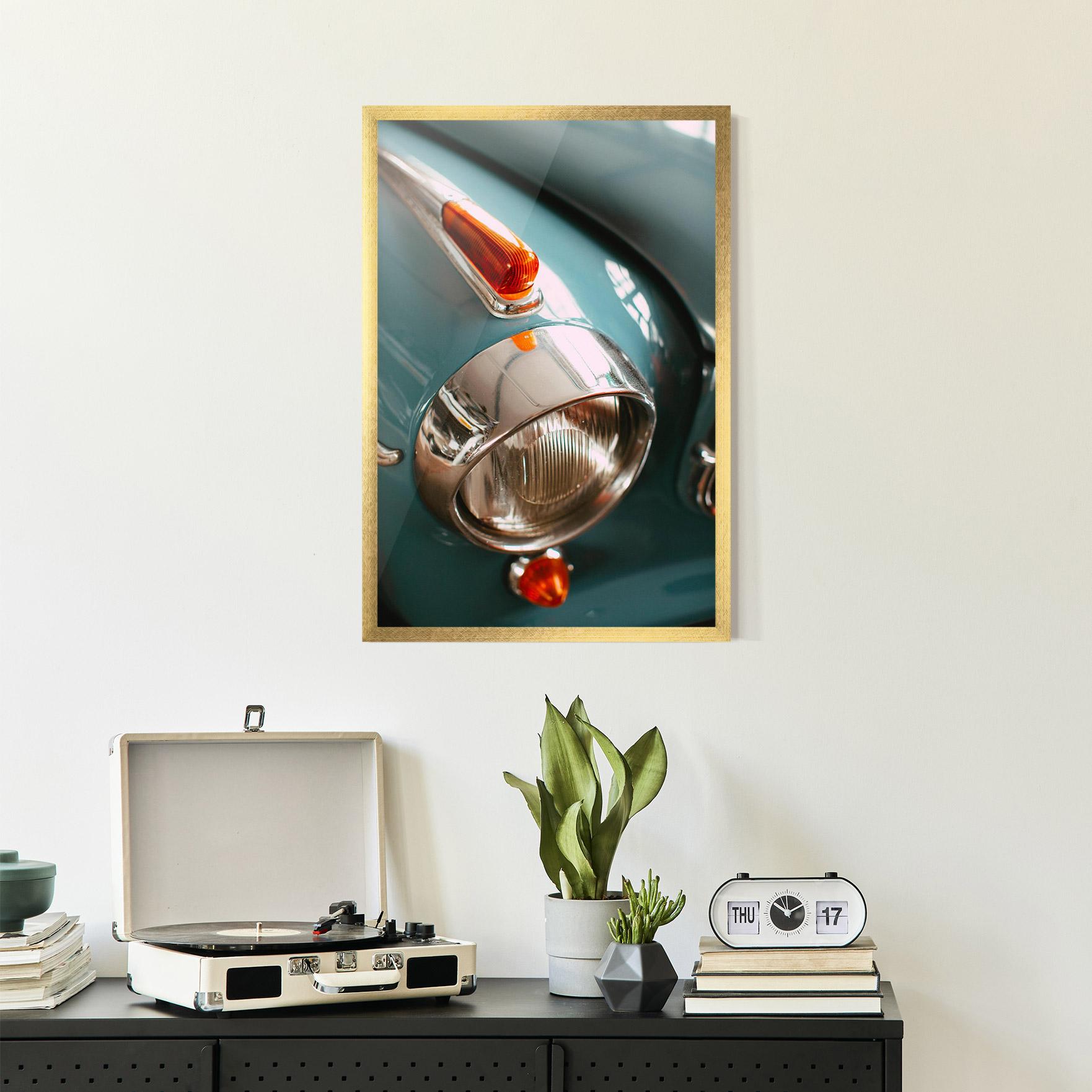 Poster Înrămat Green Closeup Car mockup 2