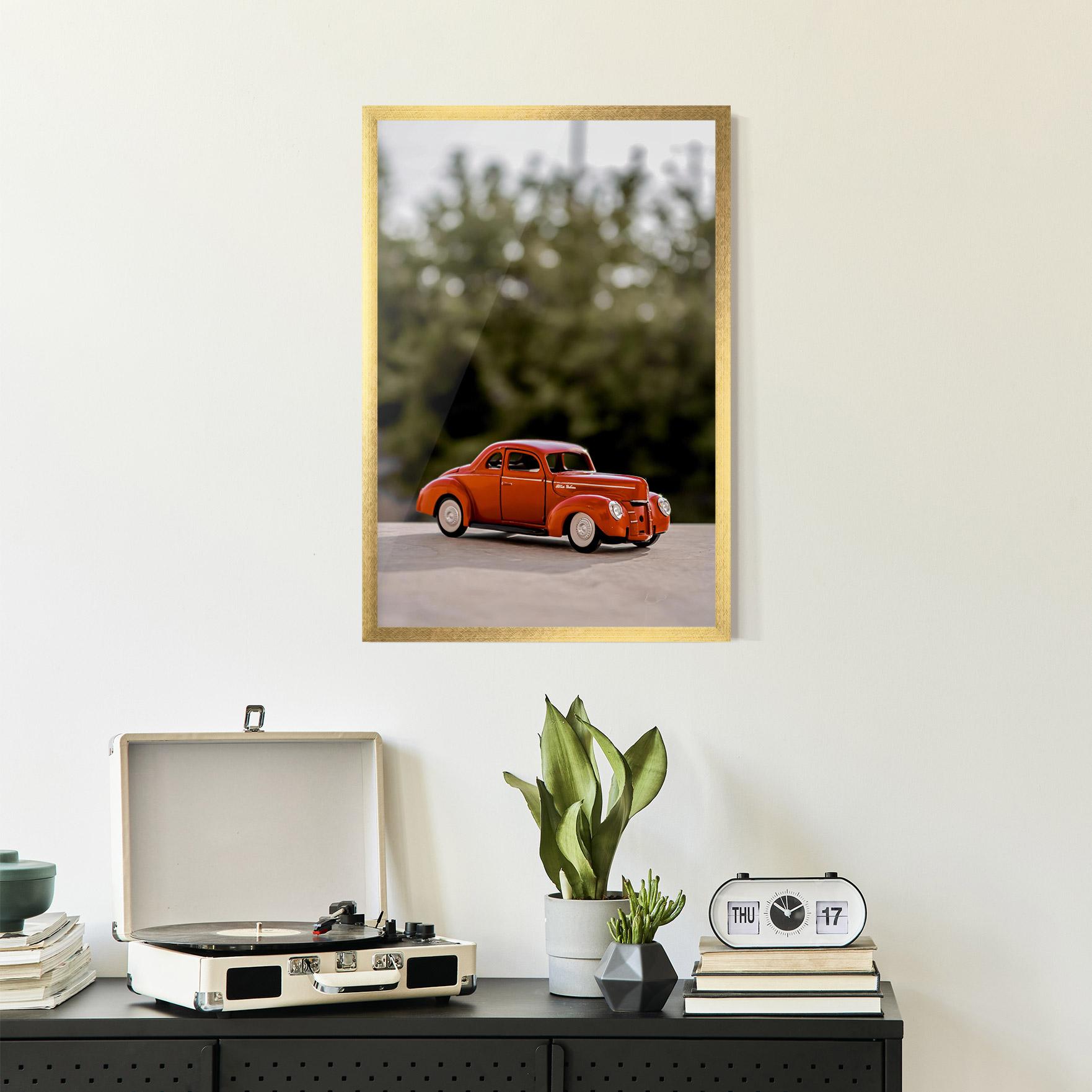 Poster Înrămat Vintage Orange Toy mockup 2