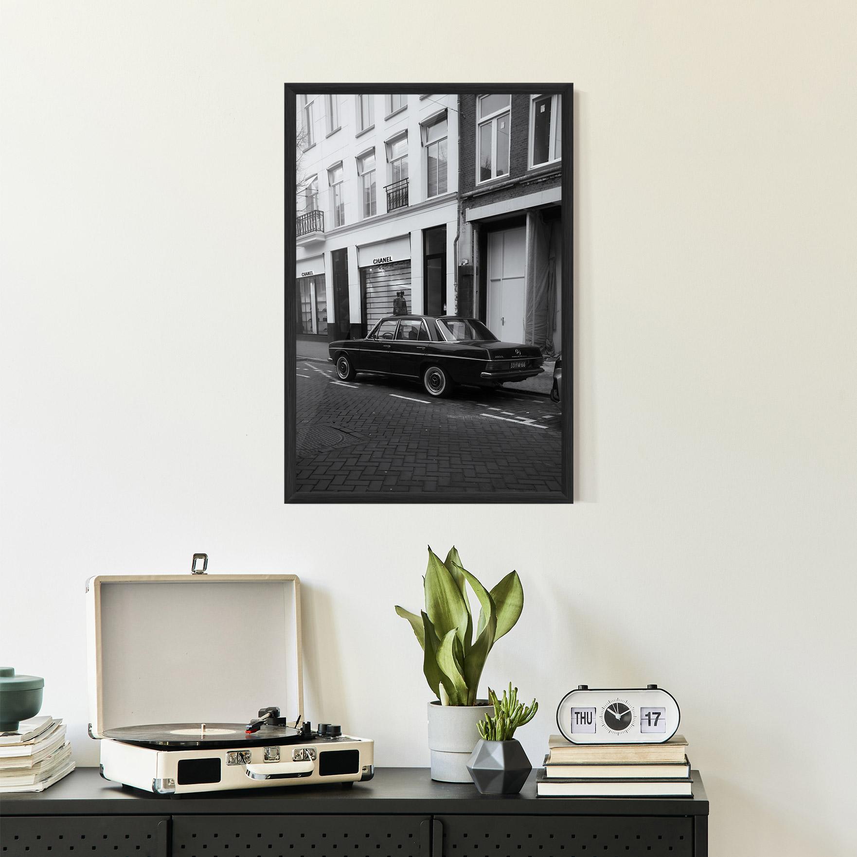 Poster Înrămat Black Old Car mockup 2