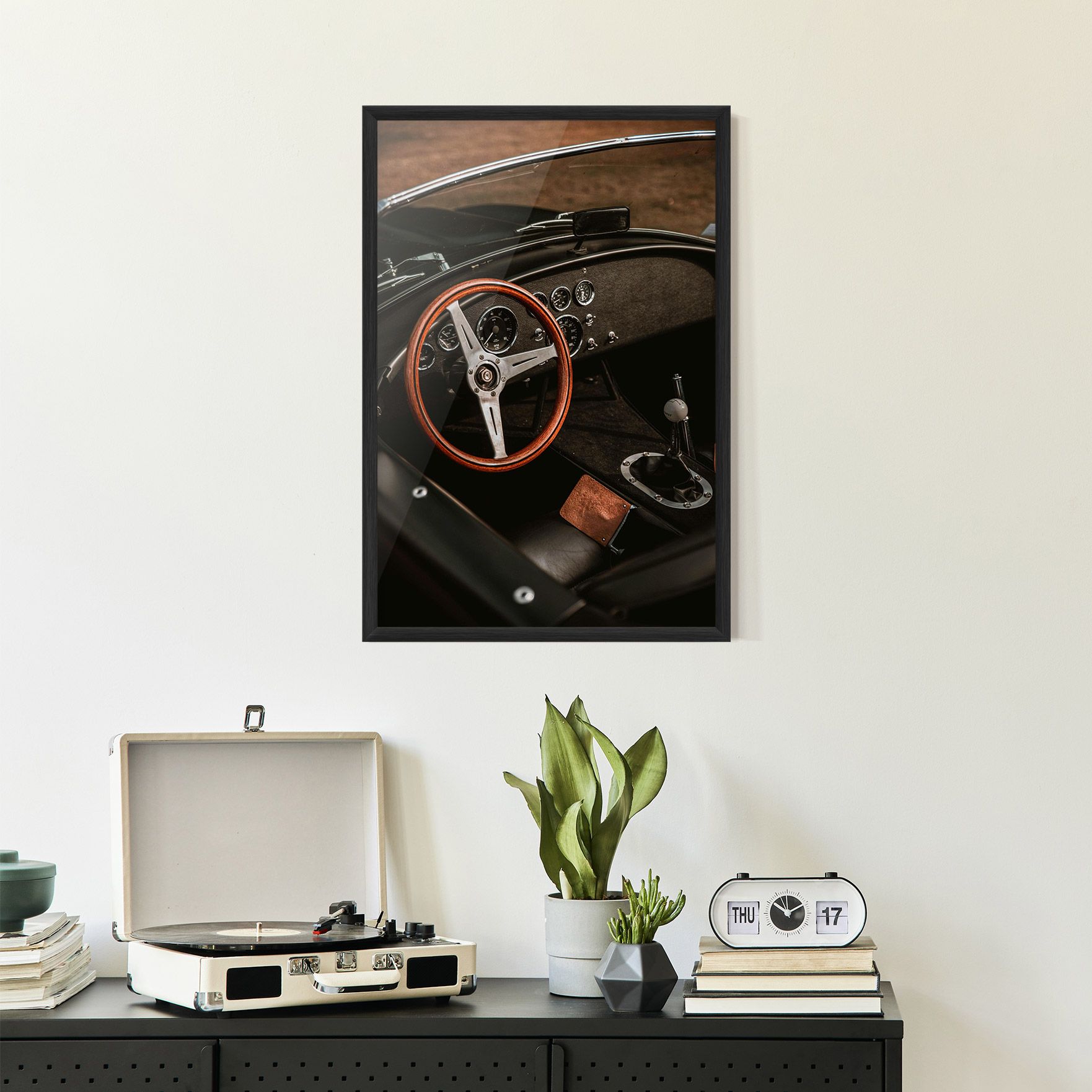 Orange Steering Wheel mockup 2