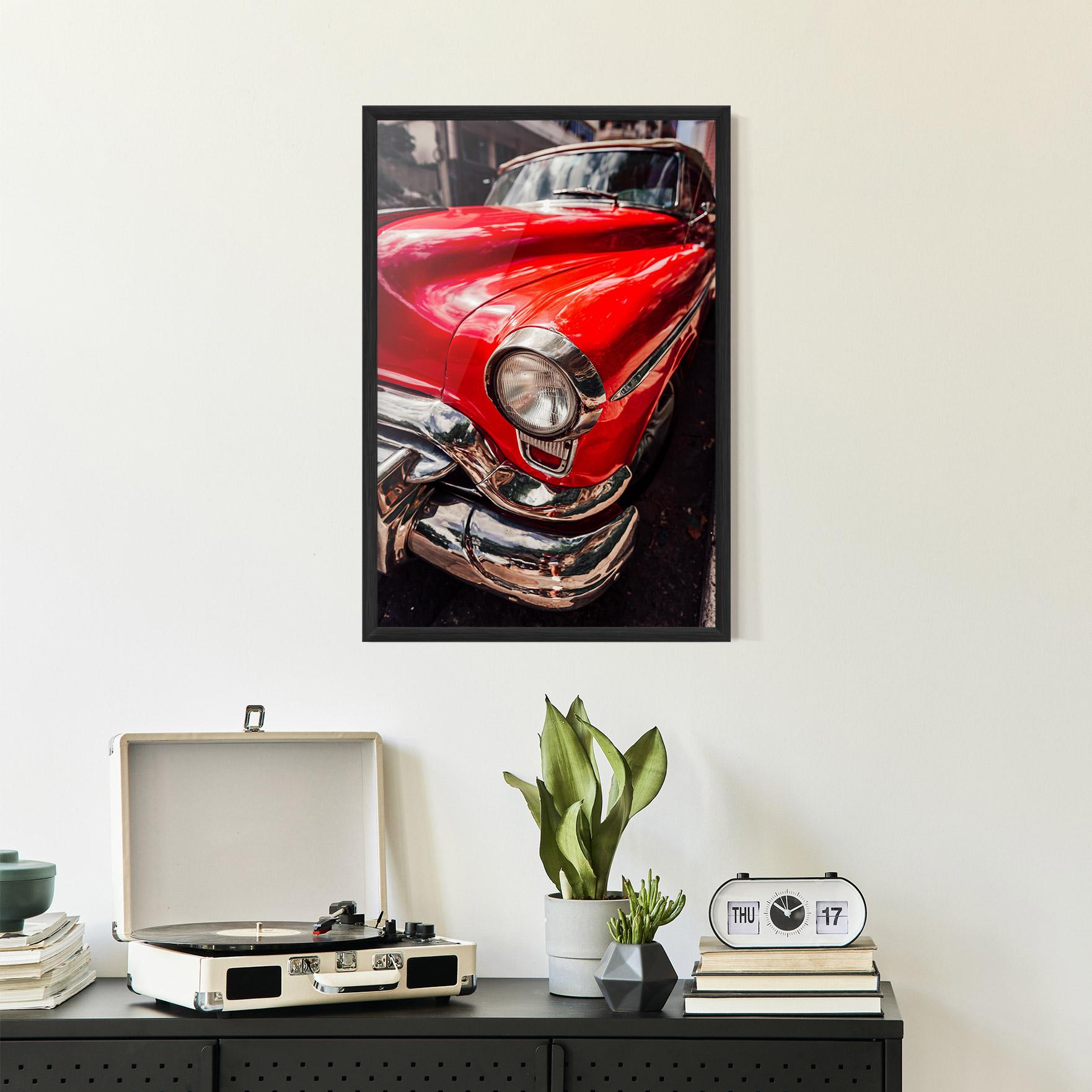 Poster Înrămat Shiny Old Car mockup 2