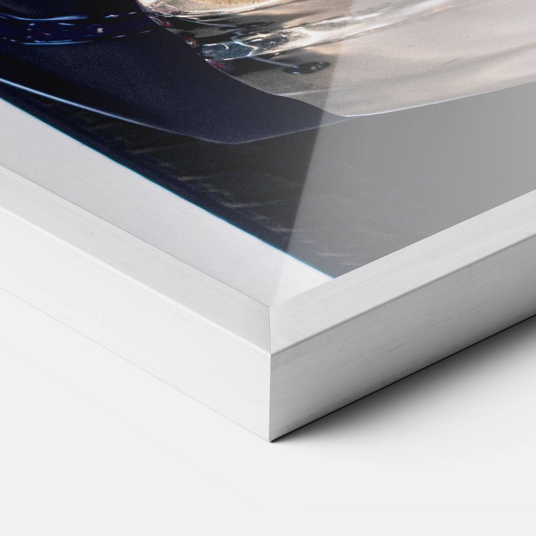 Blue White Car mockup 3