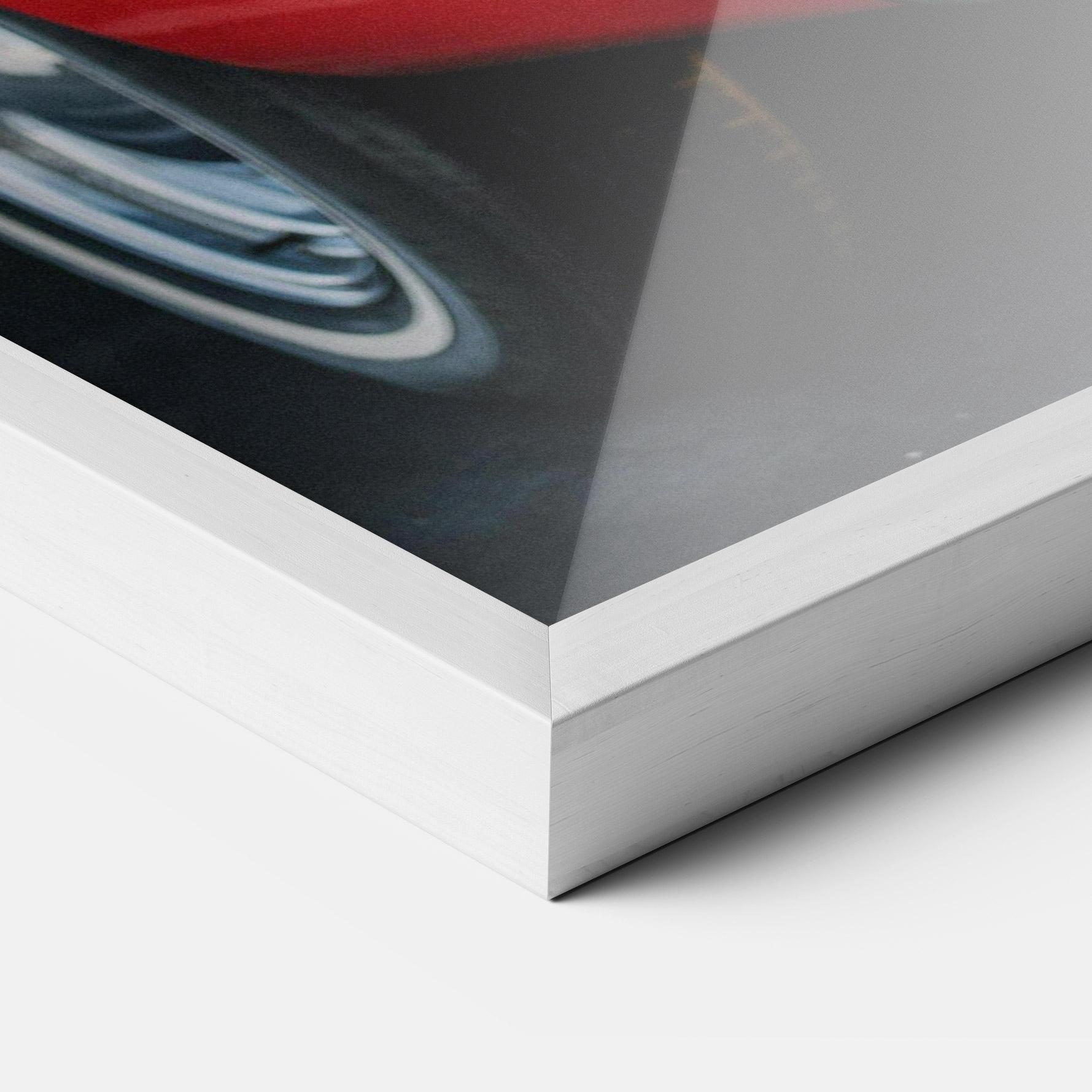 Poster Înrămat Car Classic Red mockup 3