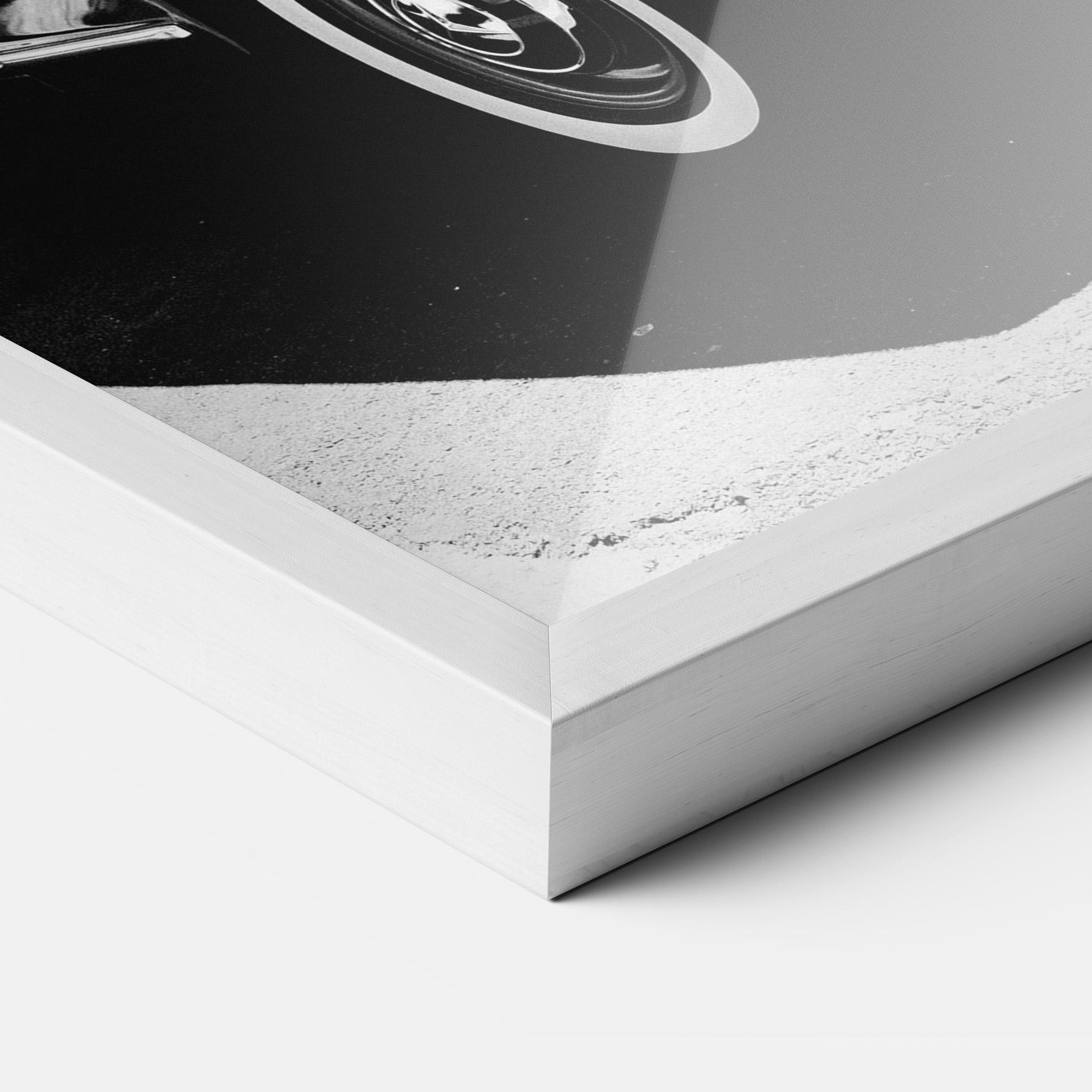 Poster Înrămat Old Black Car mockup 3