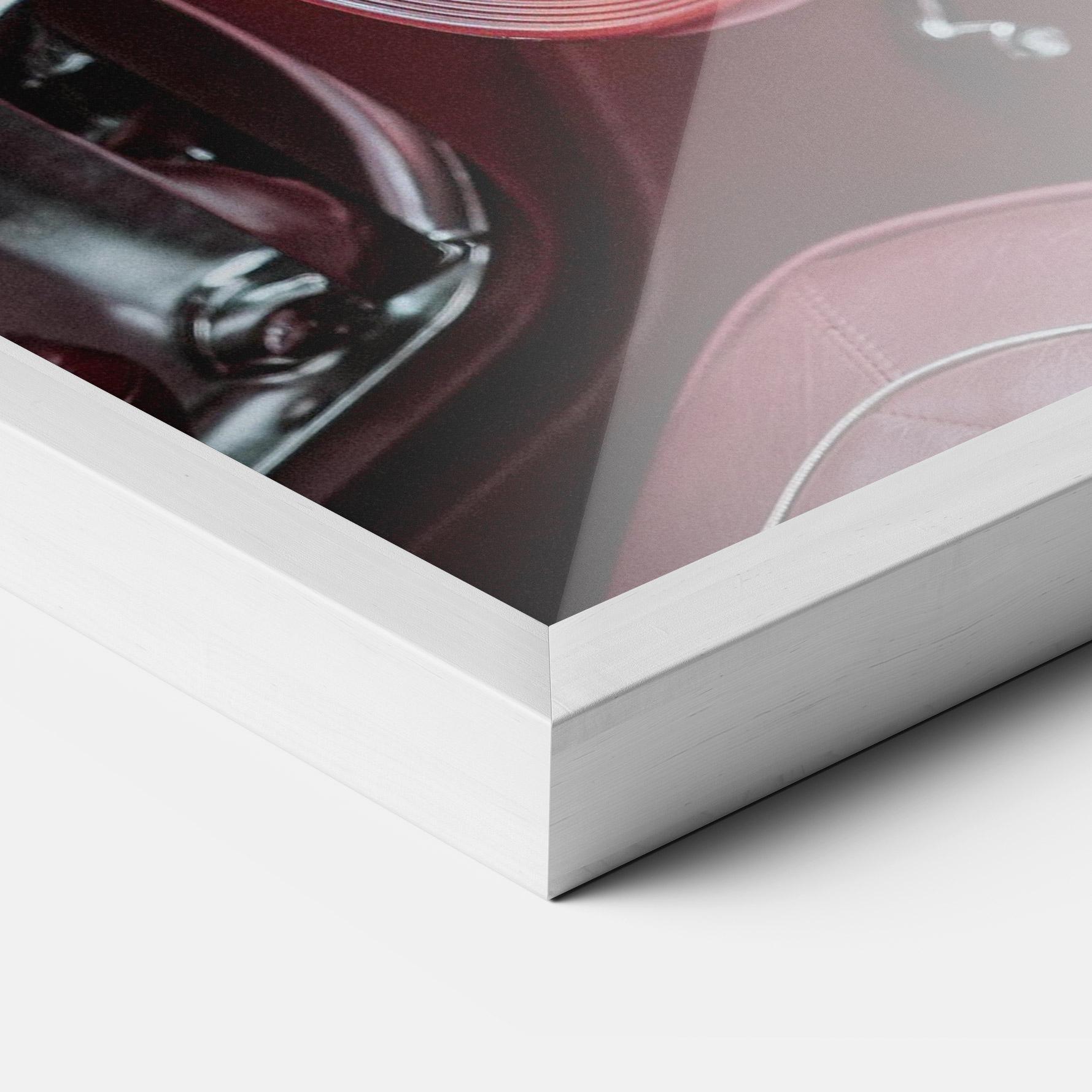 Poster Înrămat Red Steering Wheel mockup 3