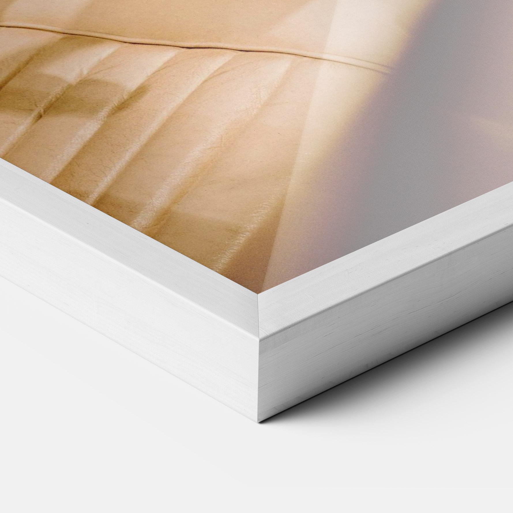 Poster Înrămat White Steering Wheel mockup 3