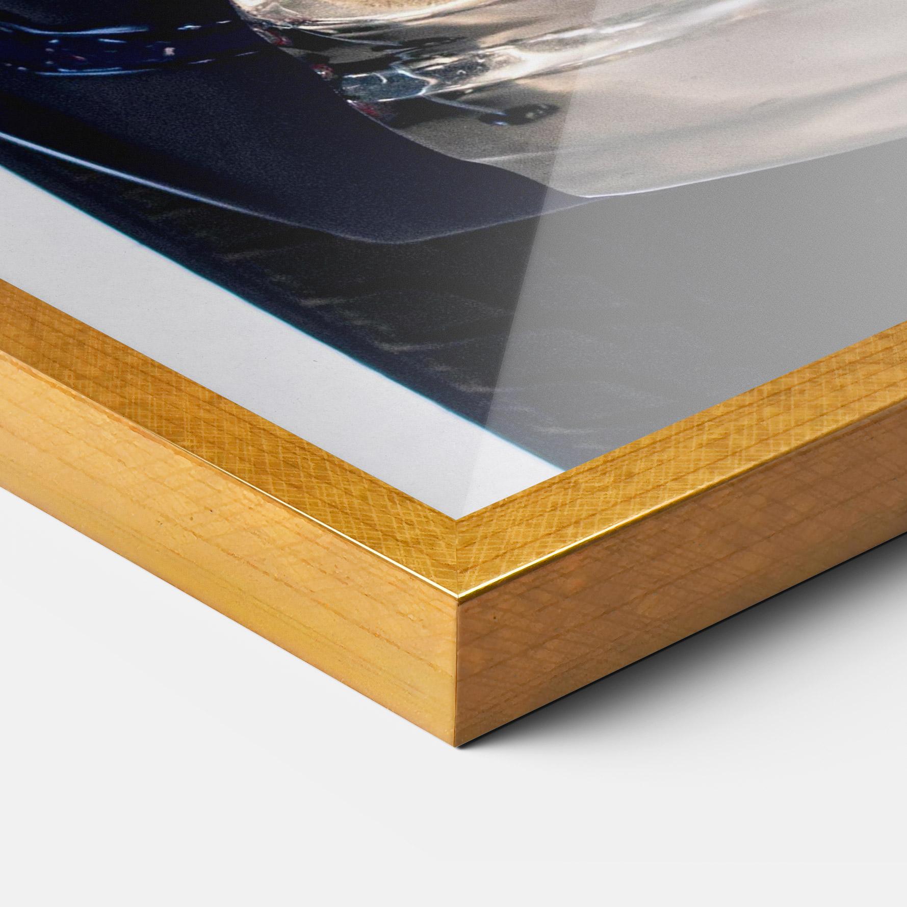 Poster Înrămat Blue White Car mockup 3