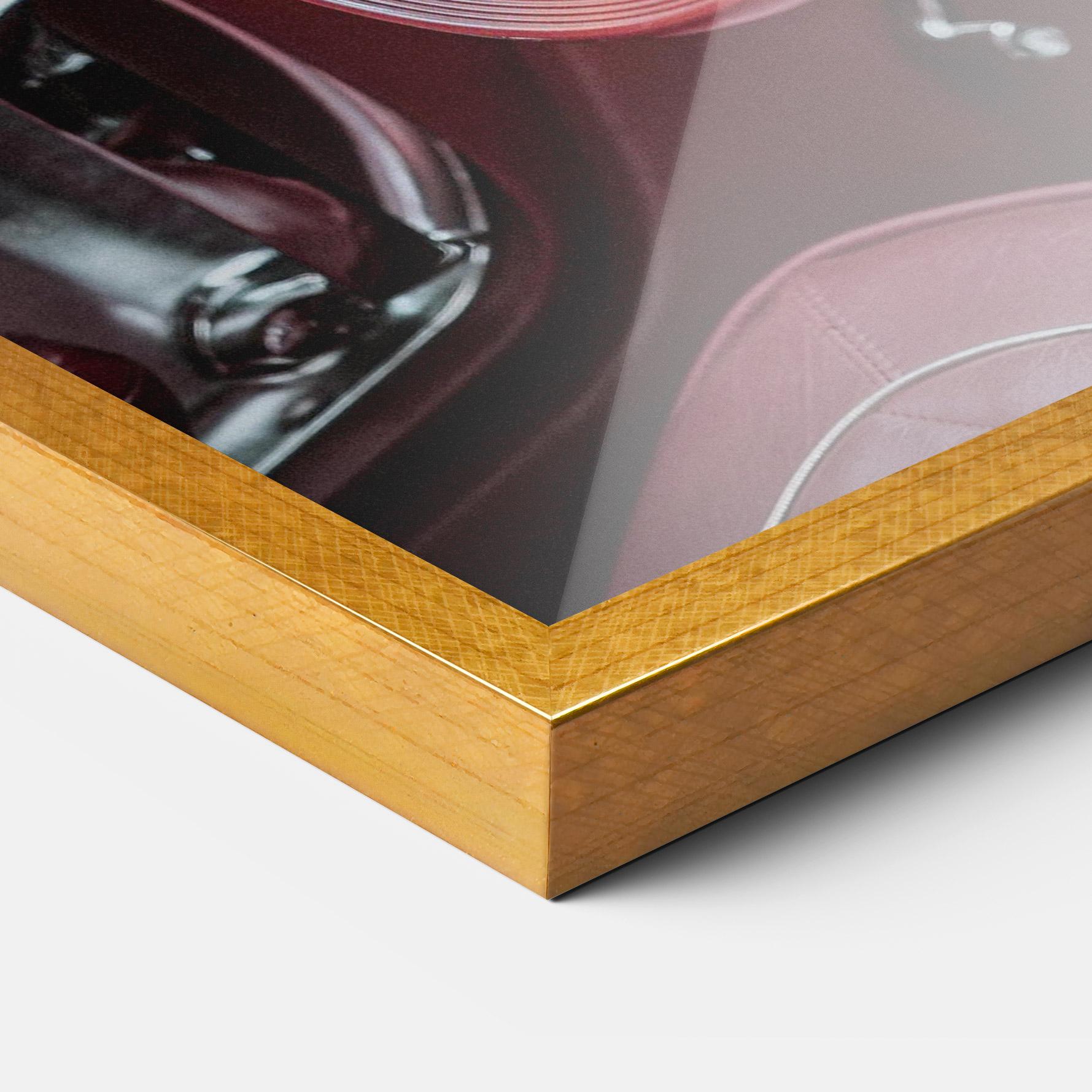 Poster Înrămat Red Steering Wheel mockup 3