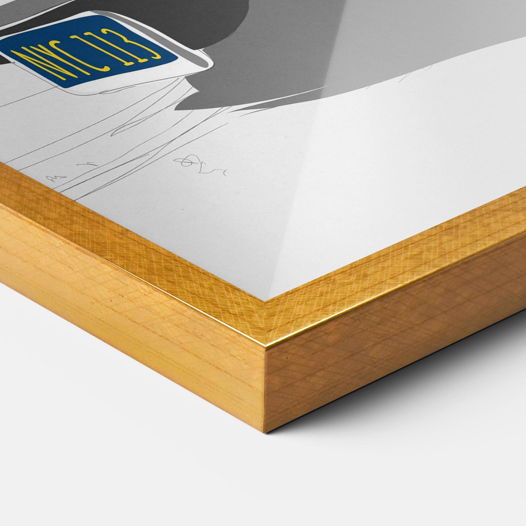 Poster Înrămat Vintage Drive mockup 3