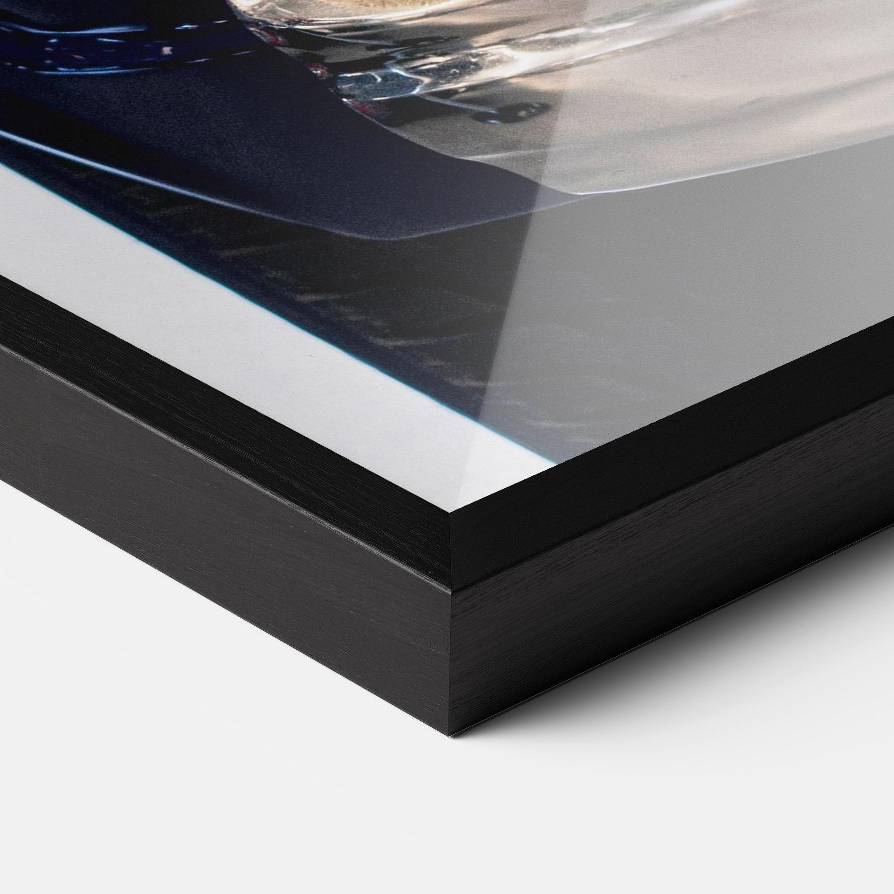 Poster Înrămat Blue White Car mockup 3