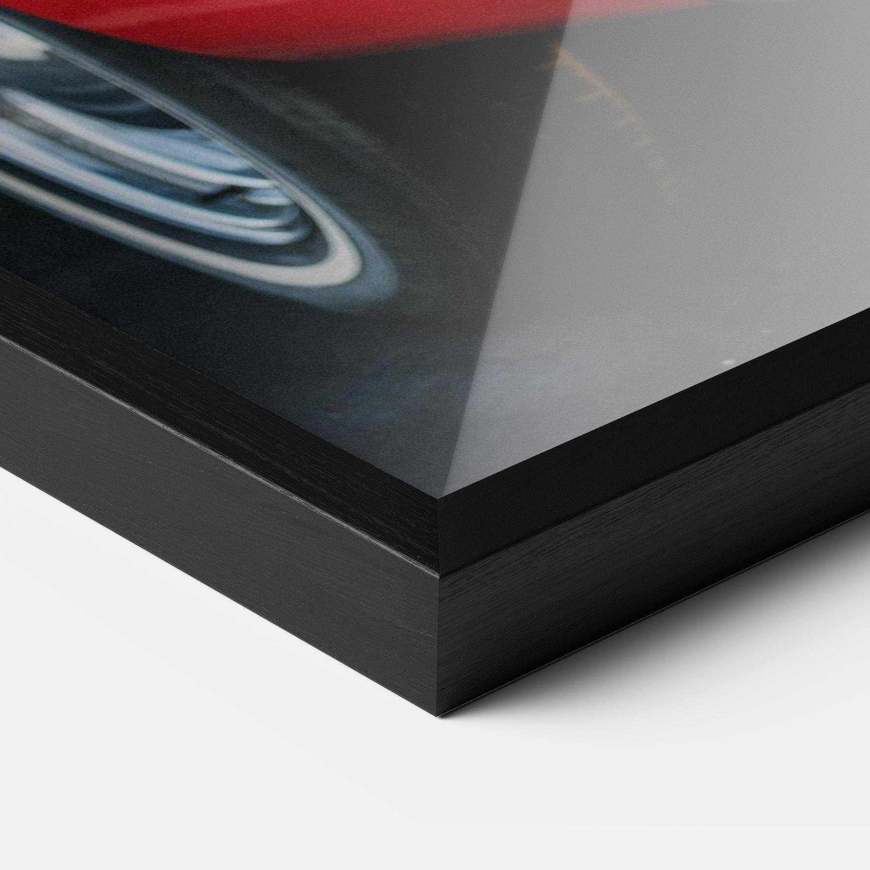 Poster Înrămat Car Classic Red mockup 3