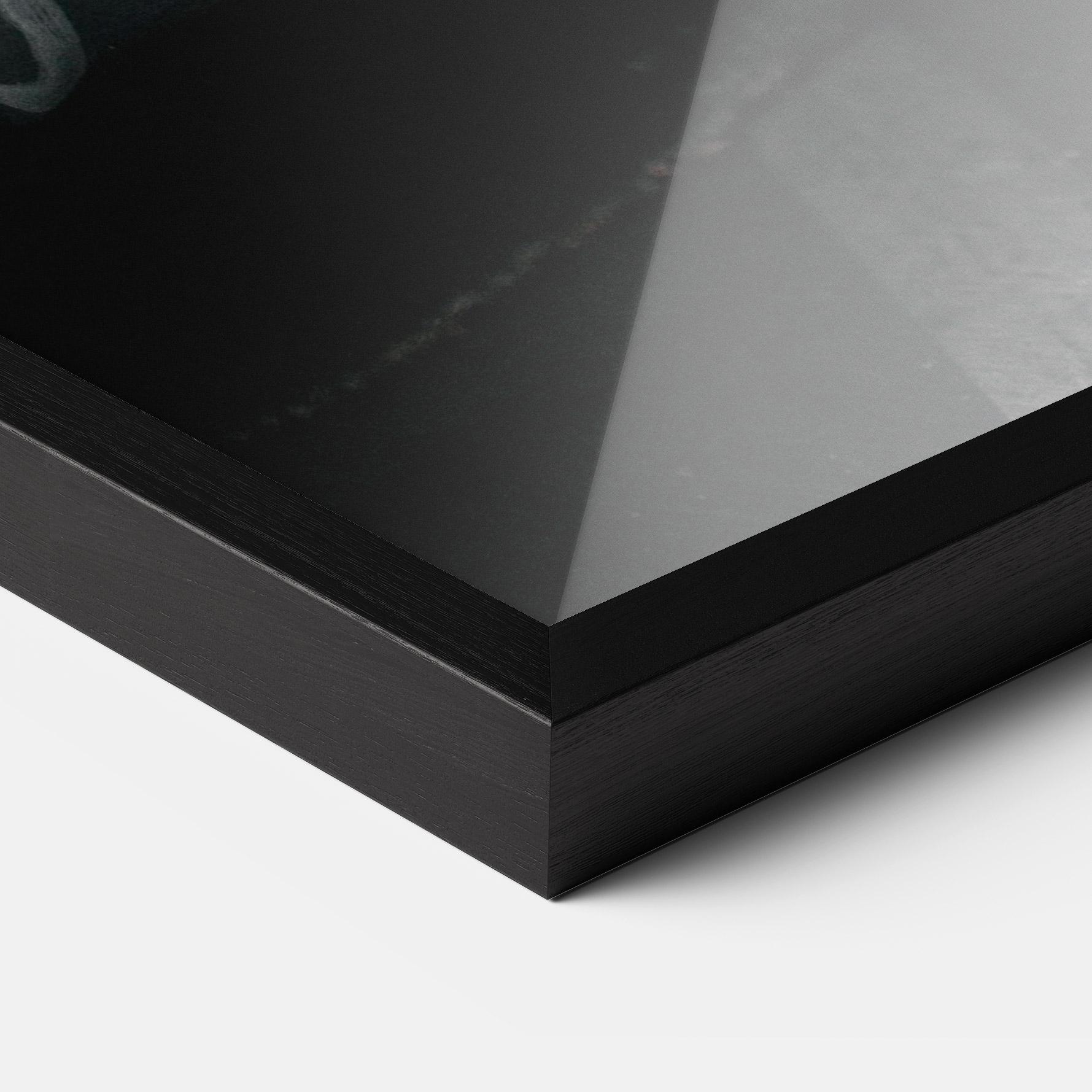 Poster Înrămat Classic Blue Car mockup 3