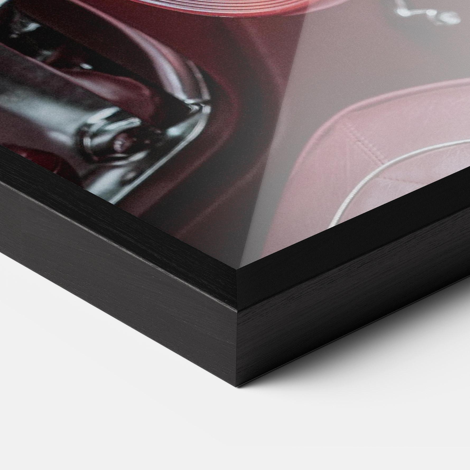 Poster Înrămat Red Steering Wheel mockup 3