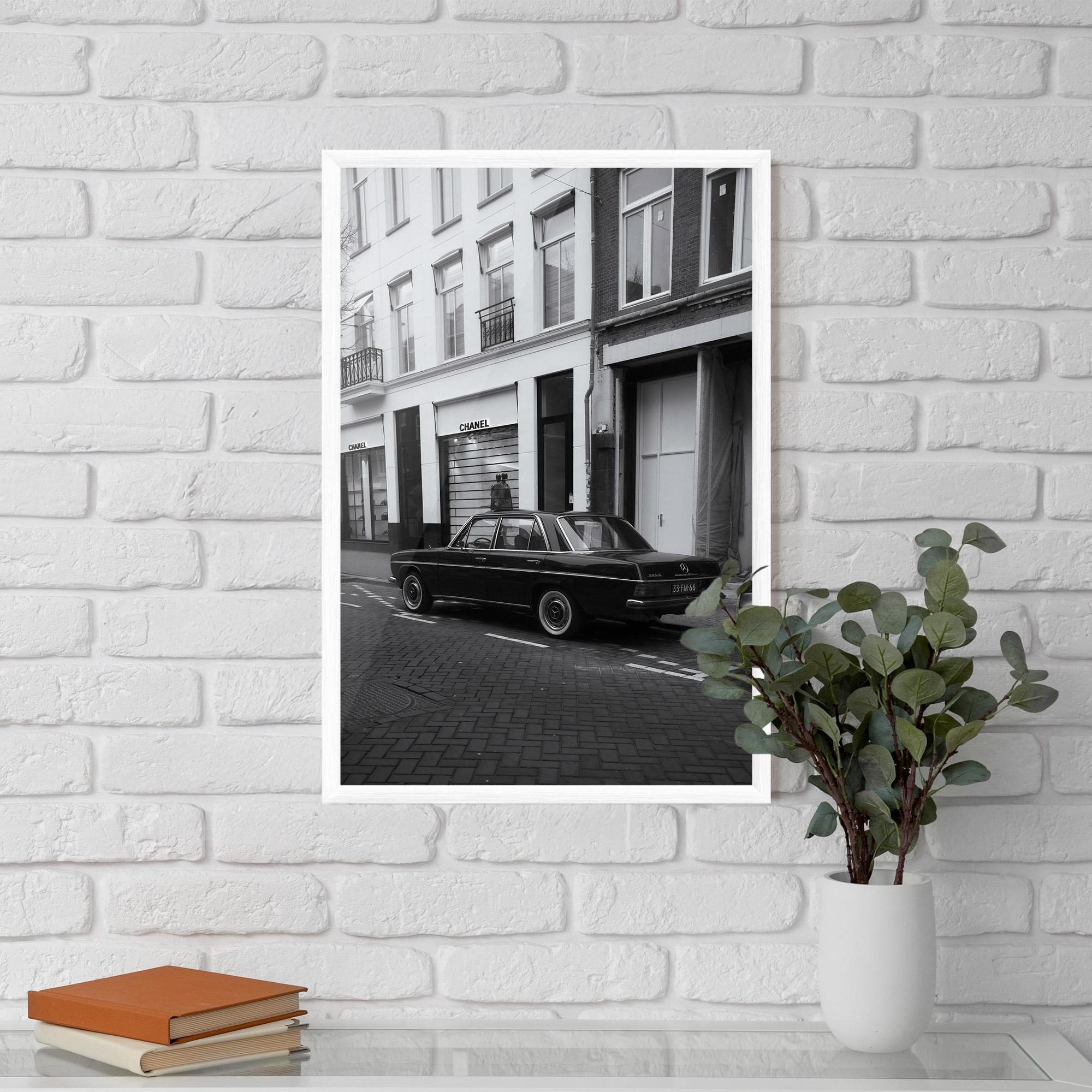 Poster Înrămat Black Old Car mockup 5