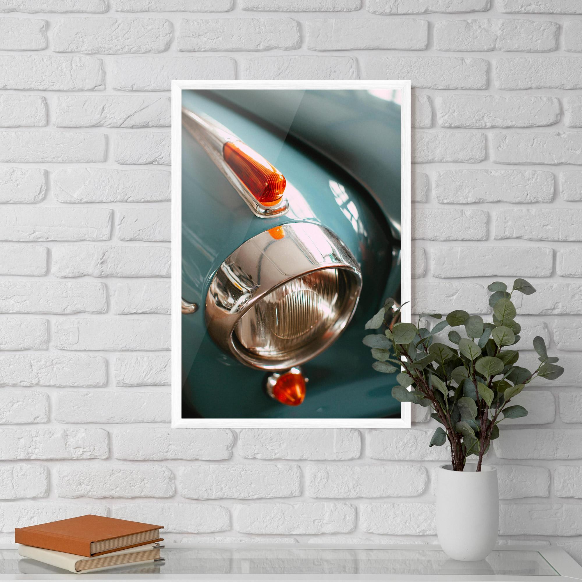 Poster Înrămat Green Closeup Car mockup 5