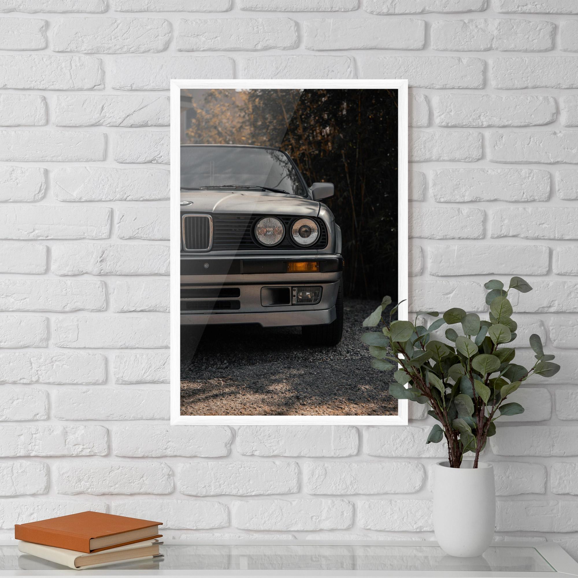 Poster Înrămat Old Bmw Car mockup 5