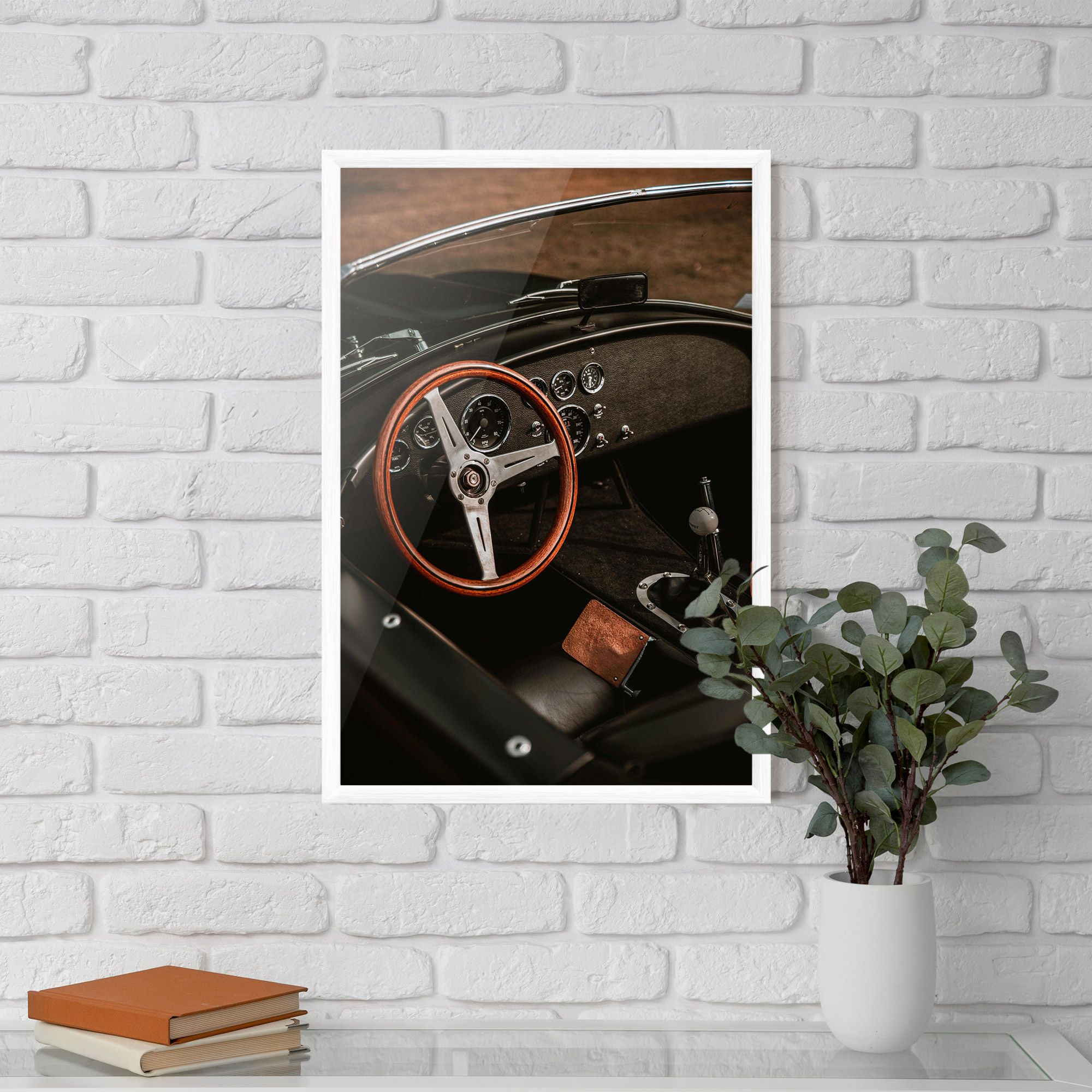 Orange Steering Wheel mockup 5