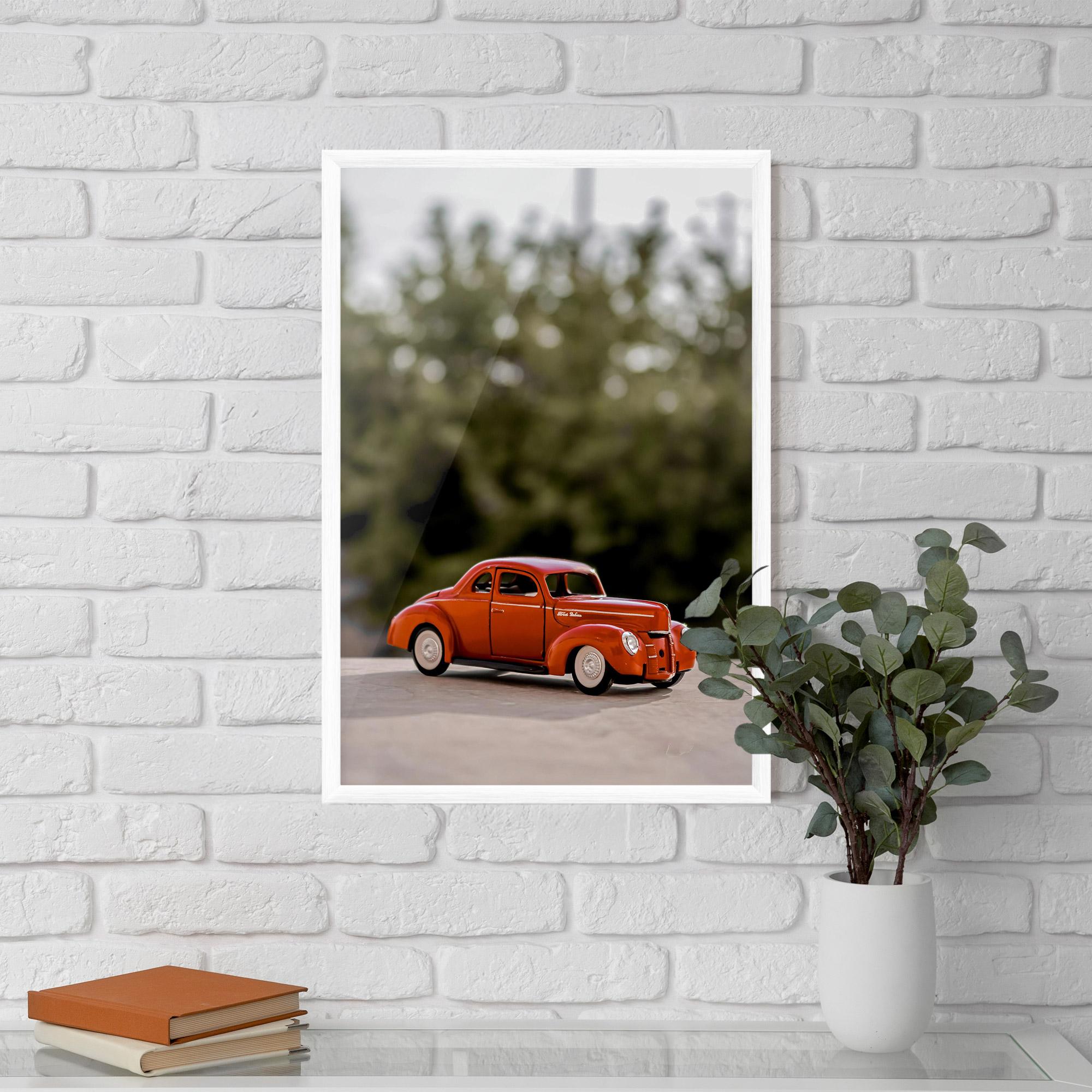 Poster Înrămat Vintage Orange Toy mockup 5