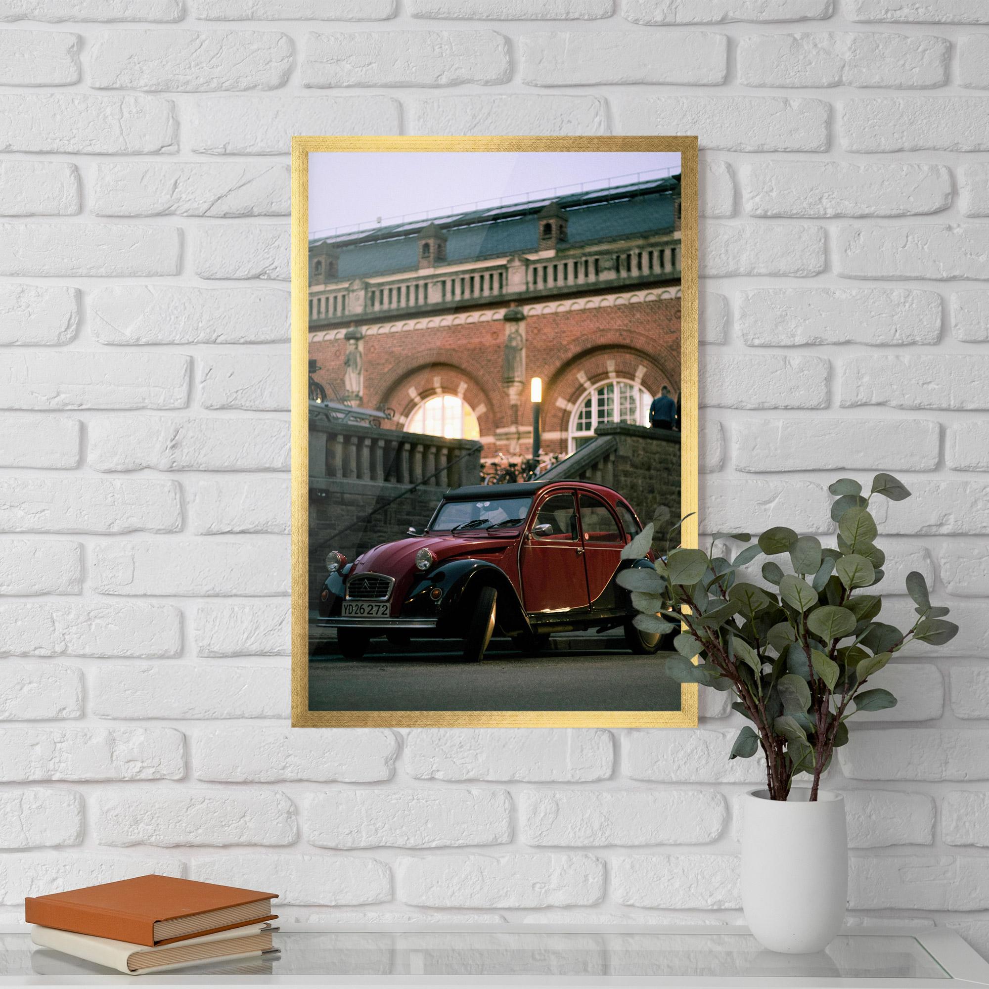 Poster Înrămat Beautiful Old Car mockup 5