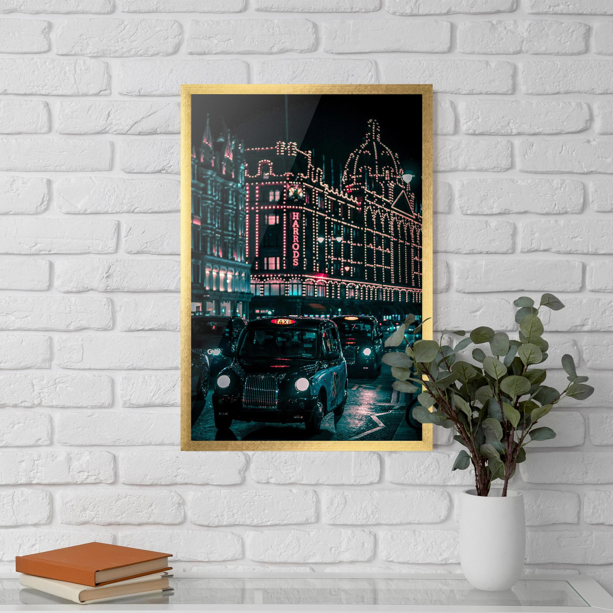 Poster Înrămat City Lights Car mockup 5