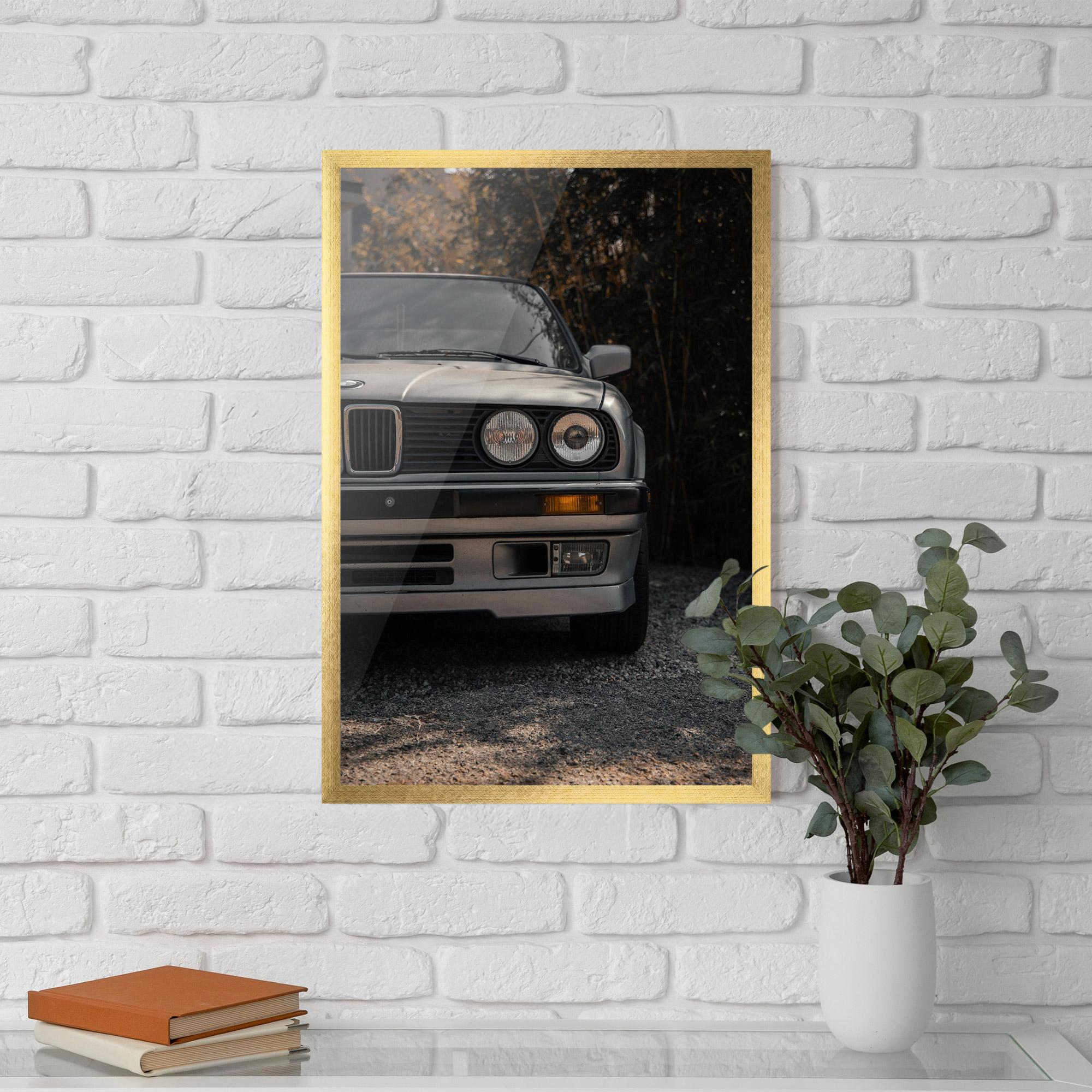 Poster Înrămat Old Bmw Car mockup 5