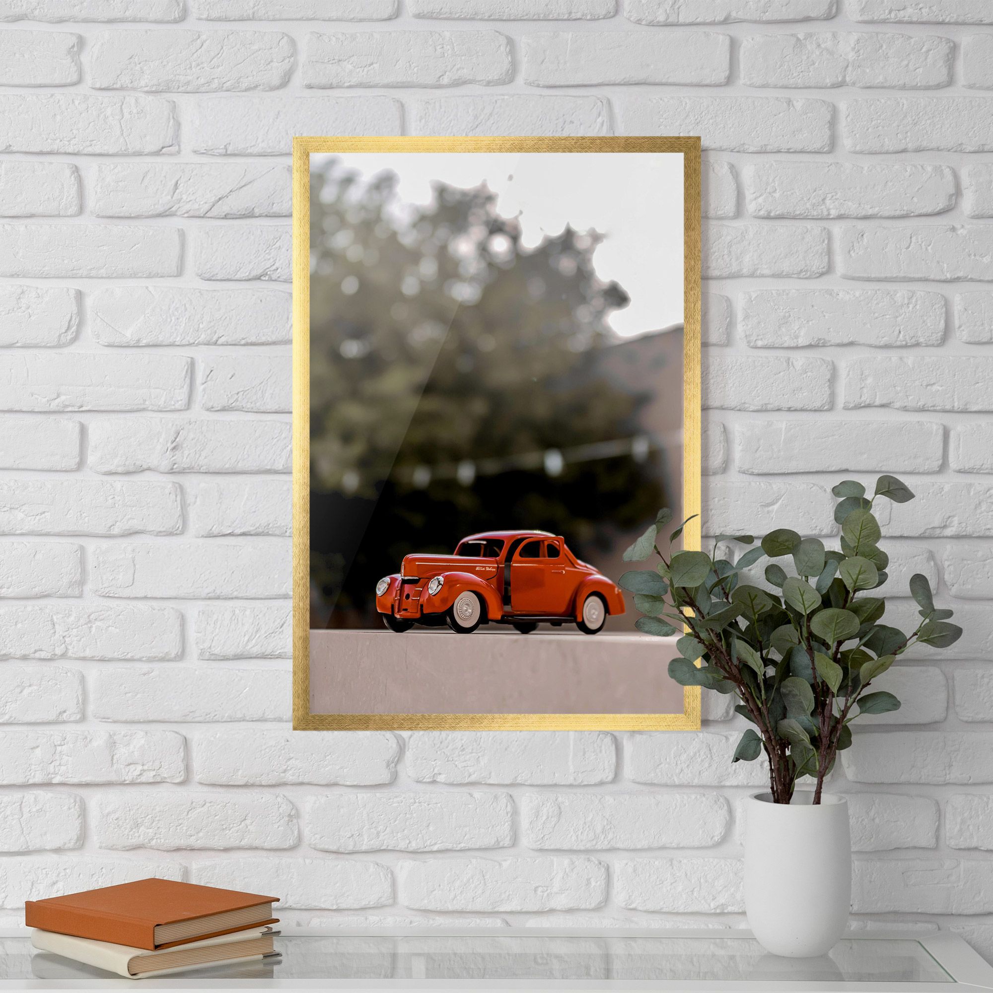 Orange Toy Car mockup 5