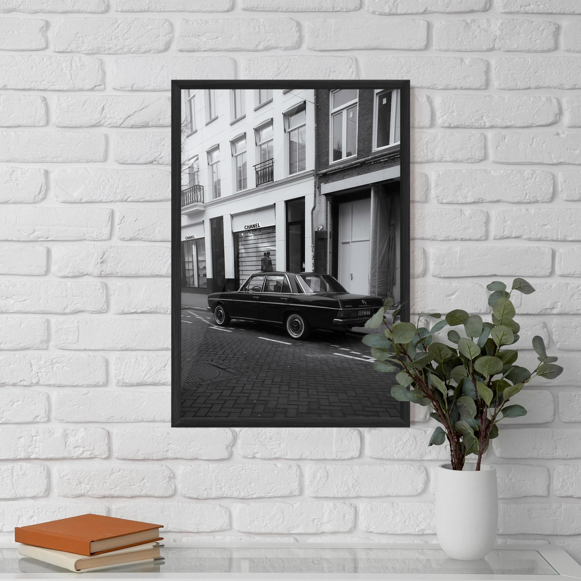 Poster Înrămat Black Old Car mockup 5