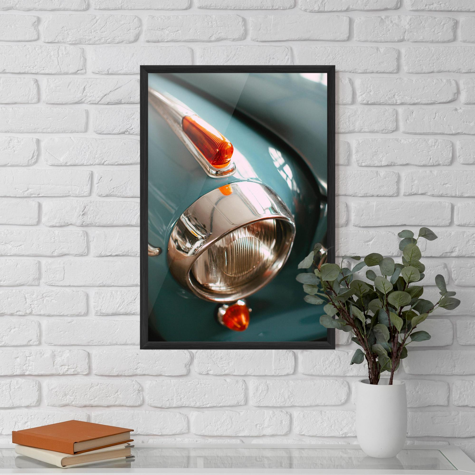 Poster Înrămat Green Closeup Car mockup 5