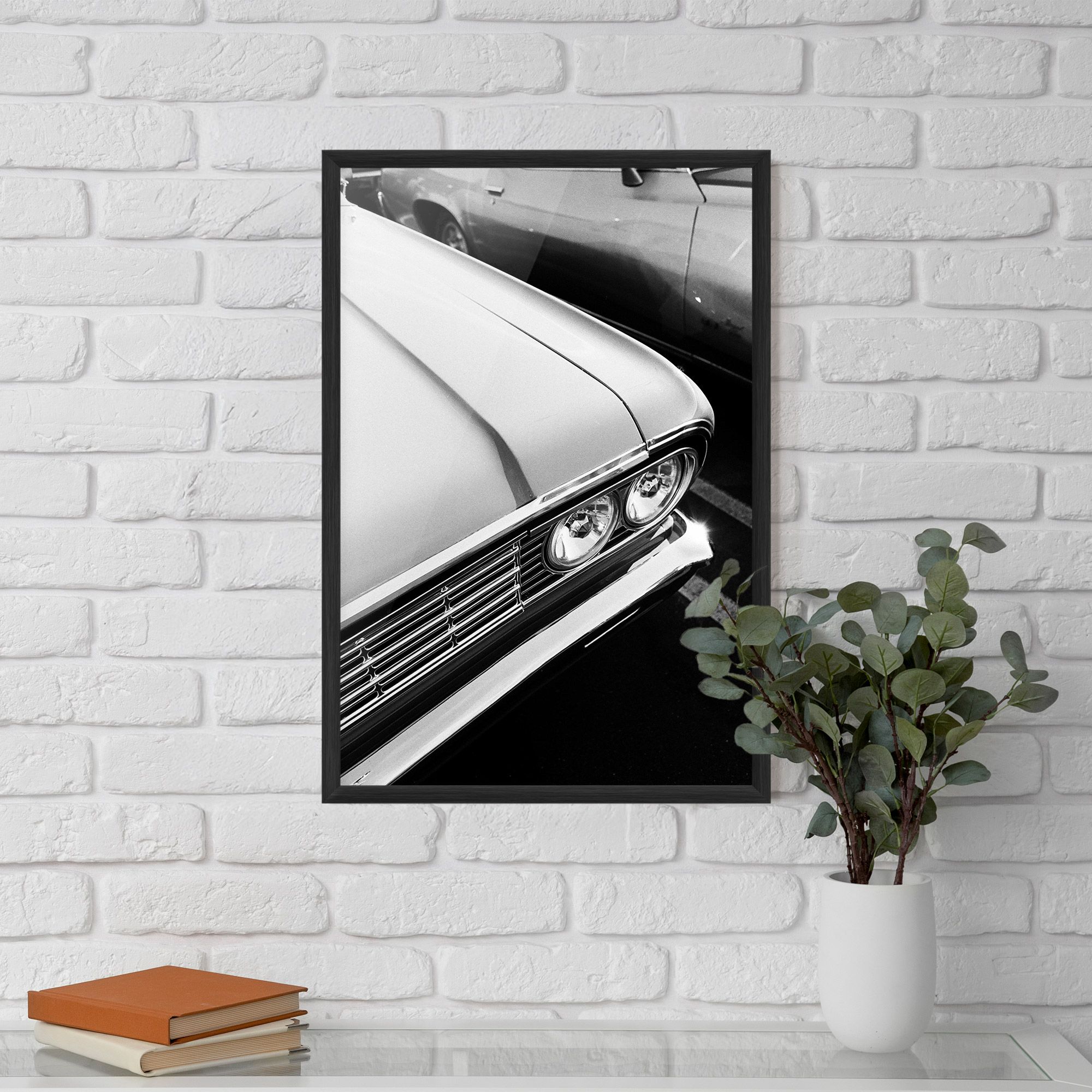 Grey Vintage Car mockup 5