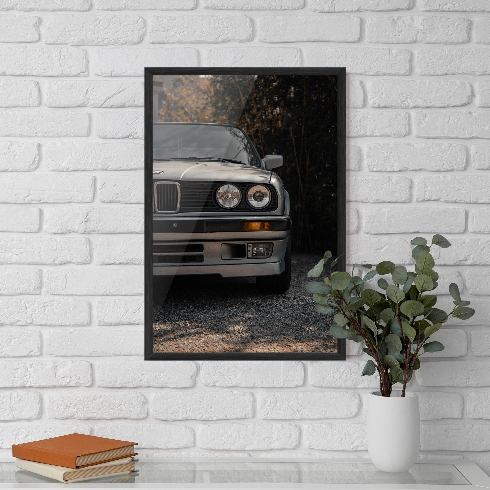Poster Înrămat Old Bmw Car mockup 5