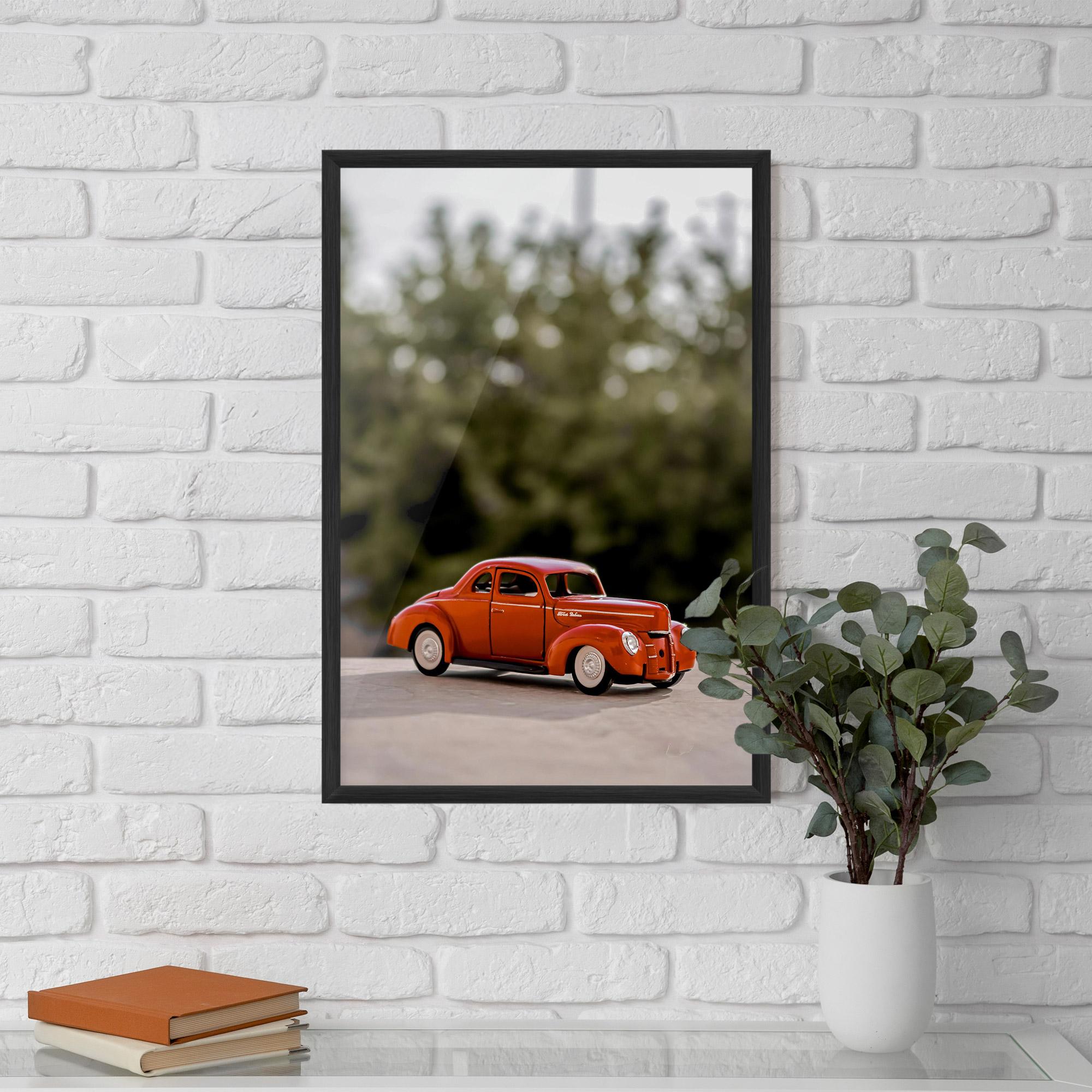 Poster Înrămat Vintage Orange Toy mockup 5