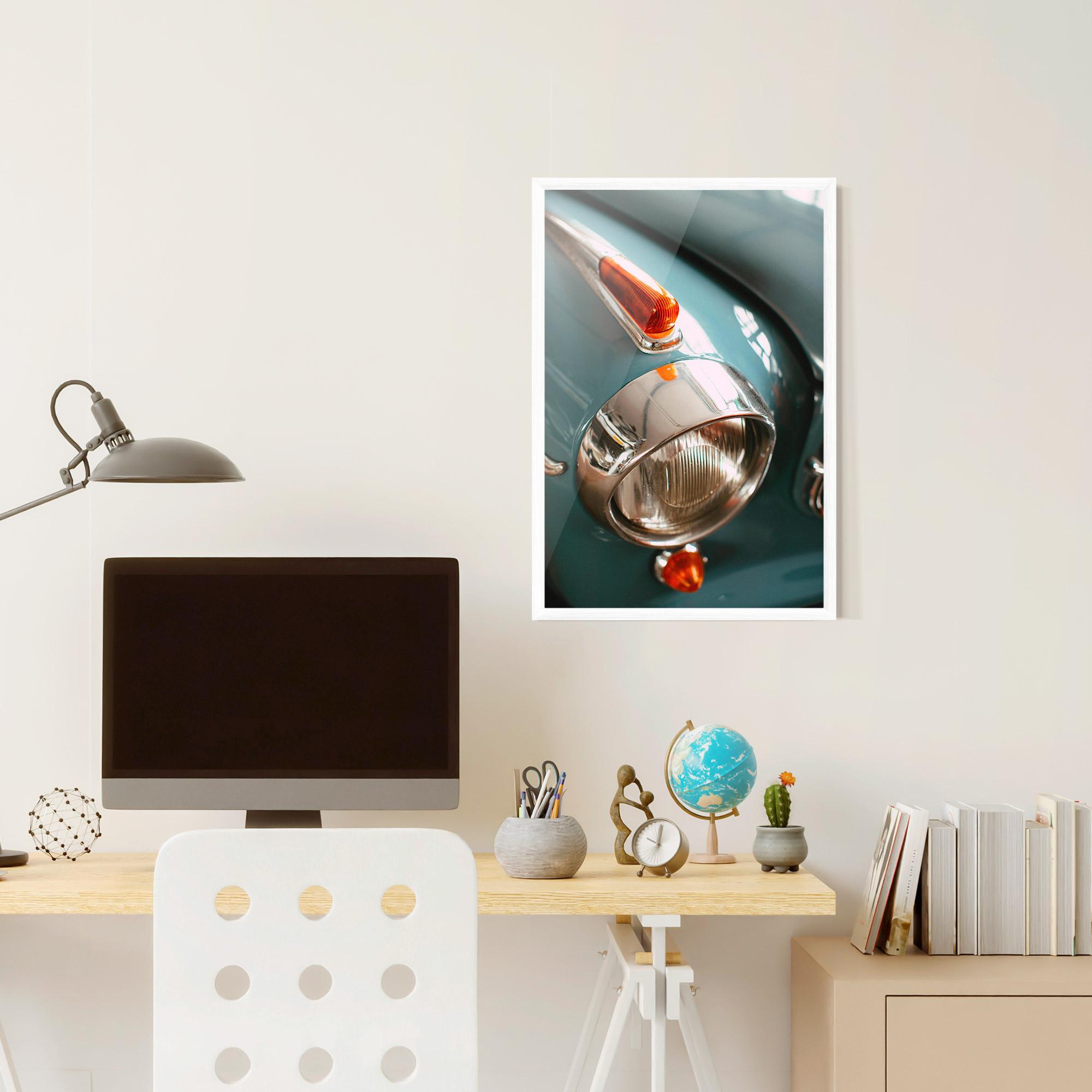 Poster Înrămat Green Closeup Car mockup 6