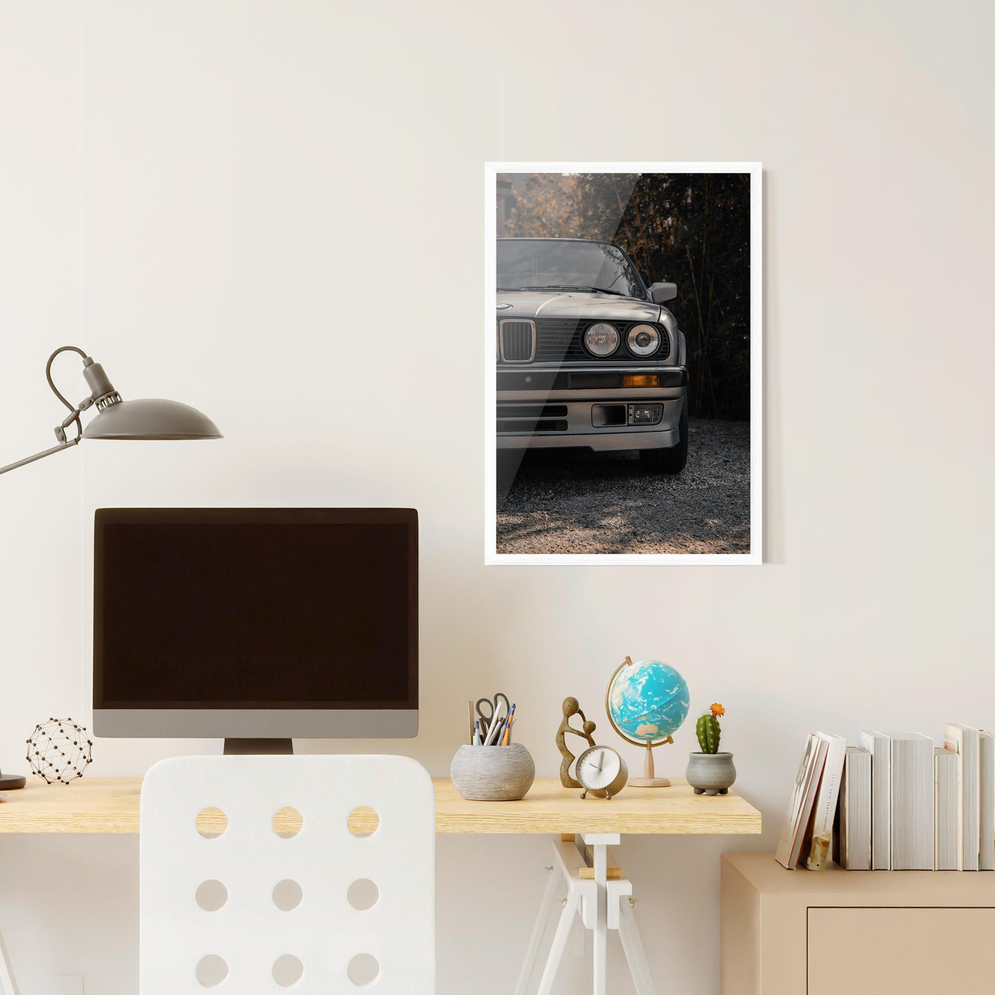 Poster Înrămat Old Bmw Car mockup 6