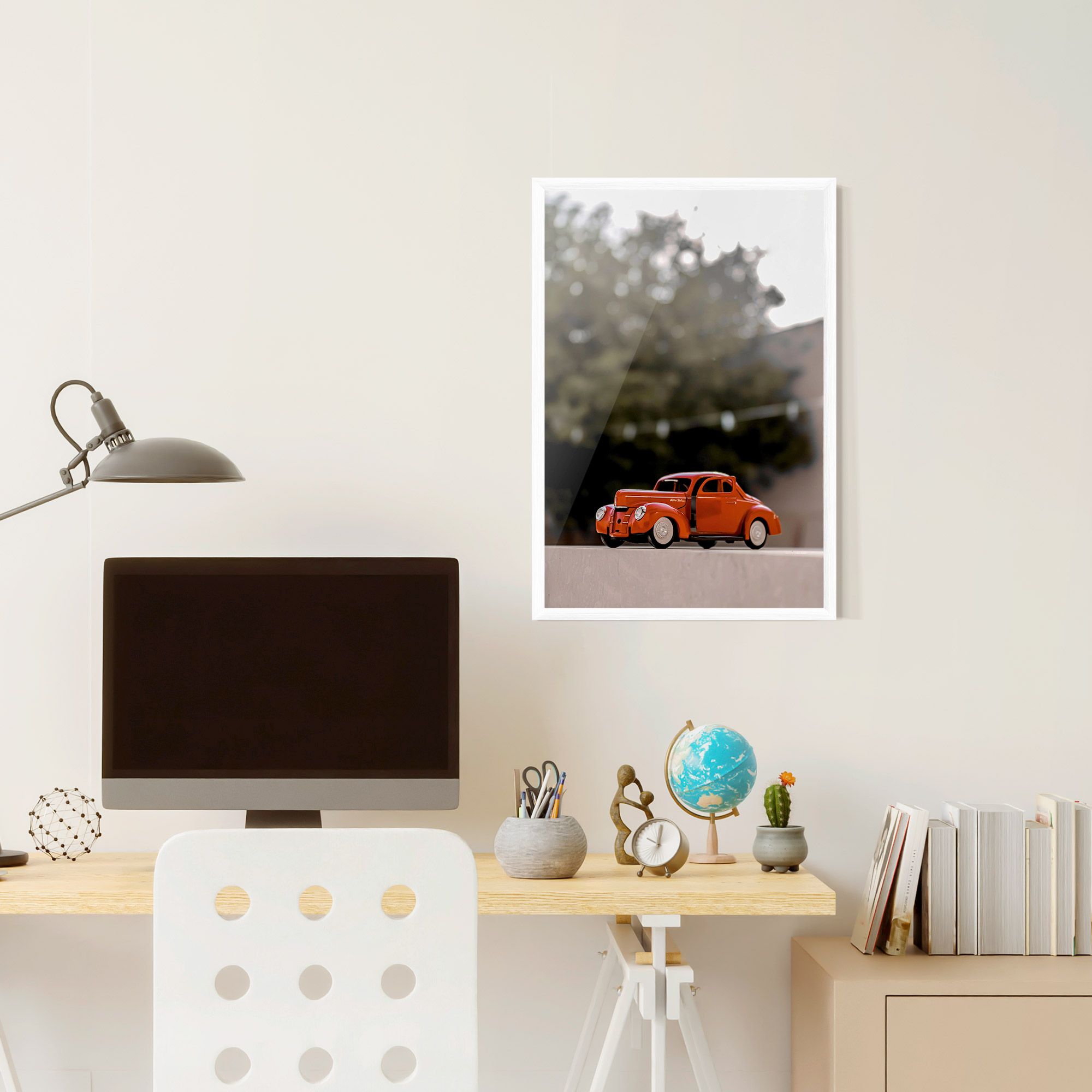 Orange Toy Car mockup 6