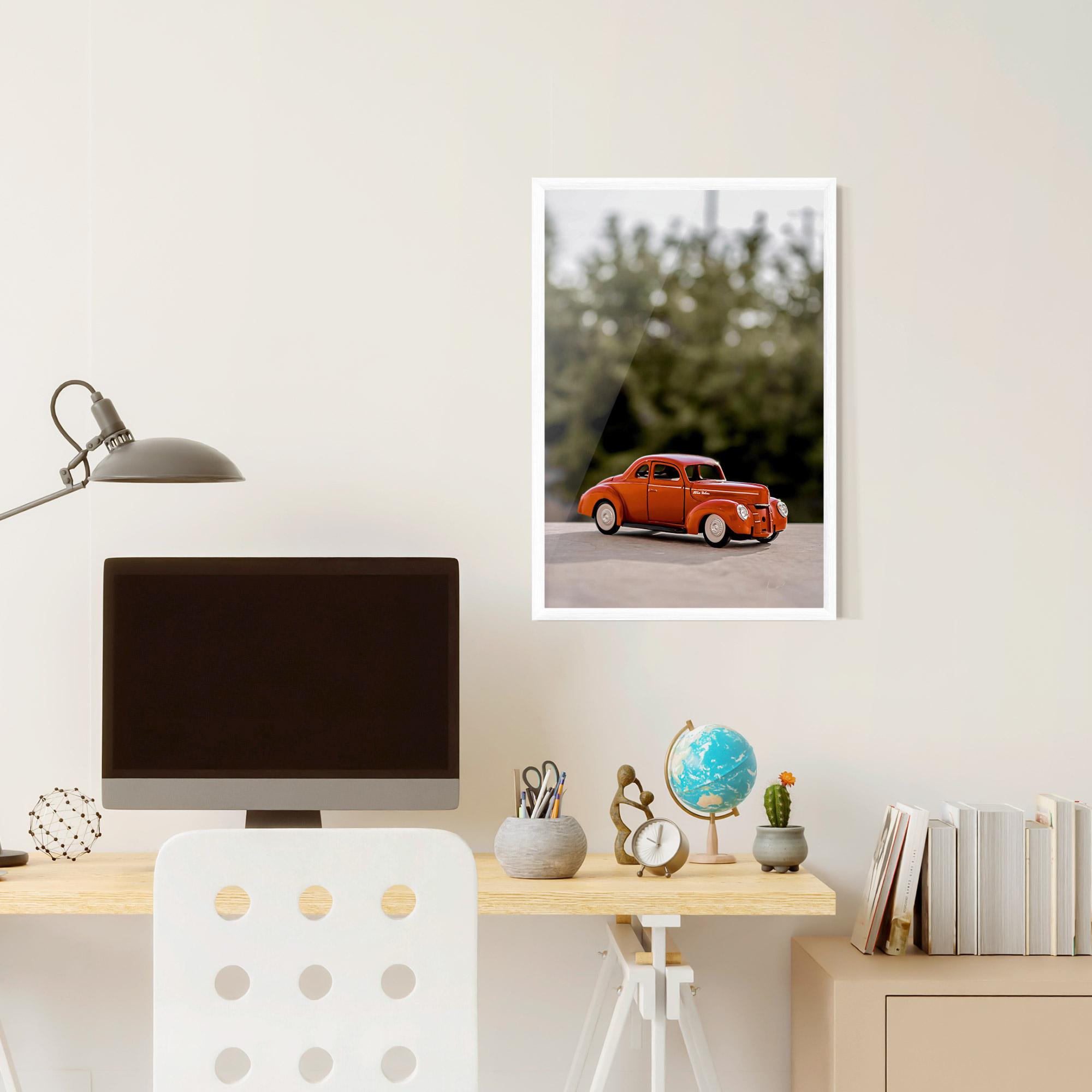 Poster Înrămat Vintage Orange Toy mockup 6