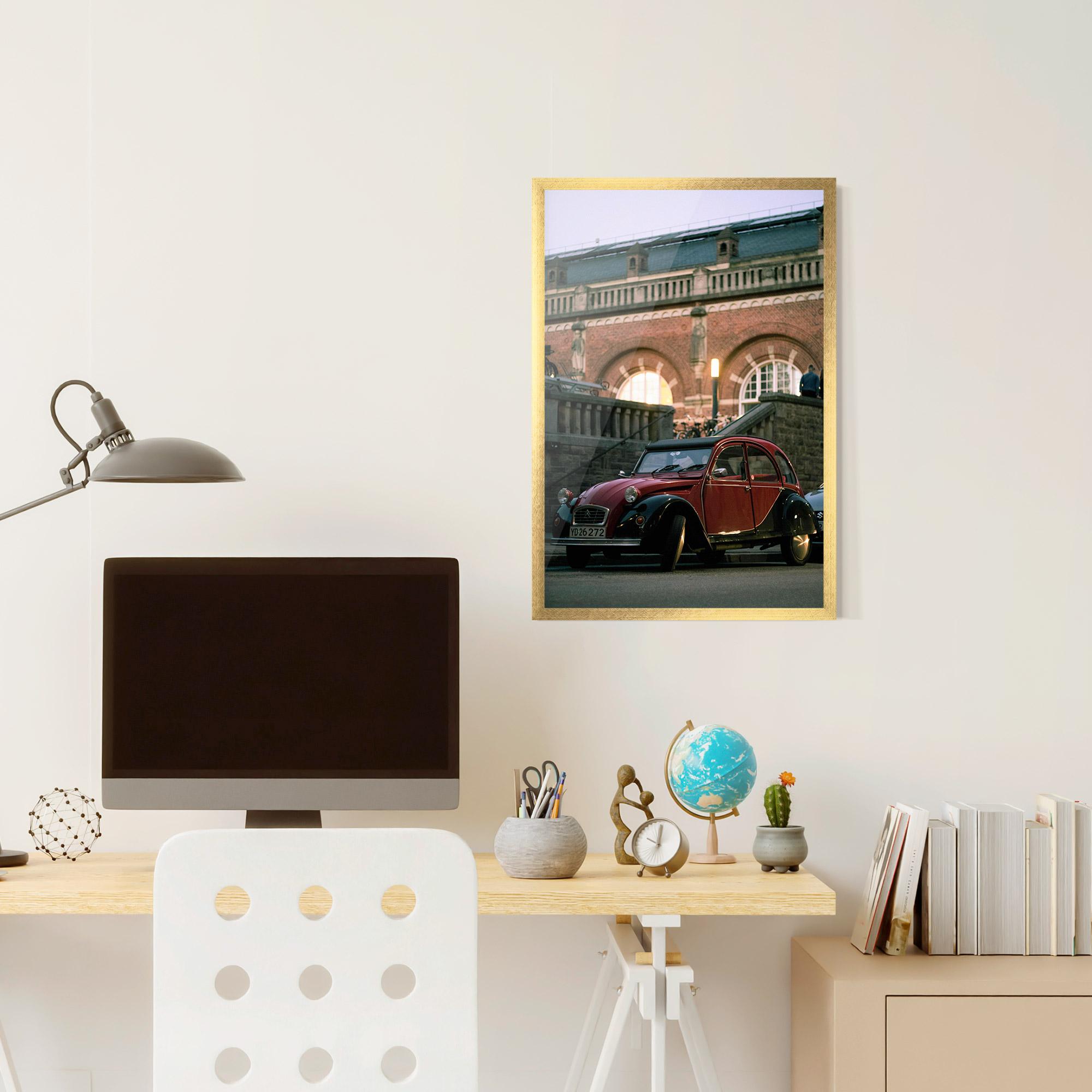 Poster Înrămat Beautiful Old Car mockup 6