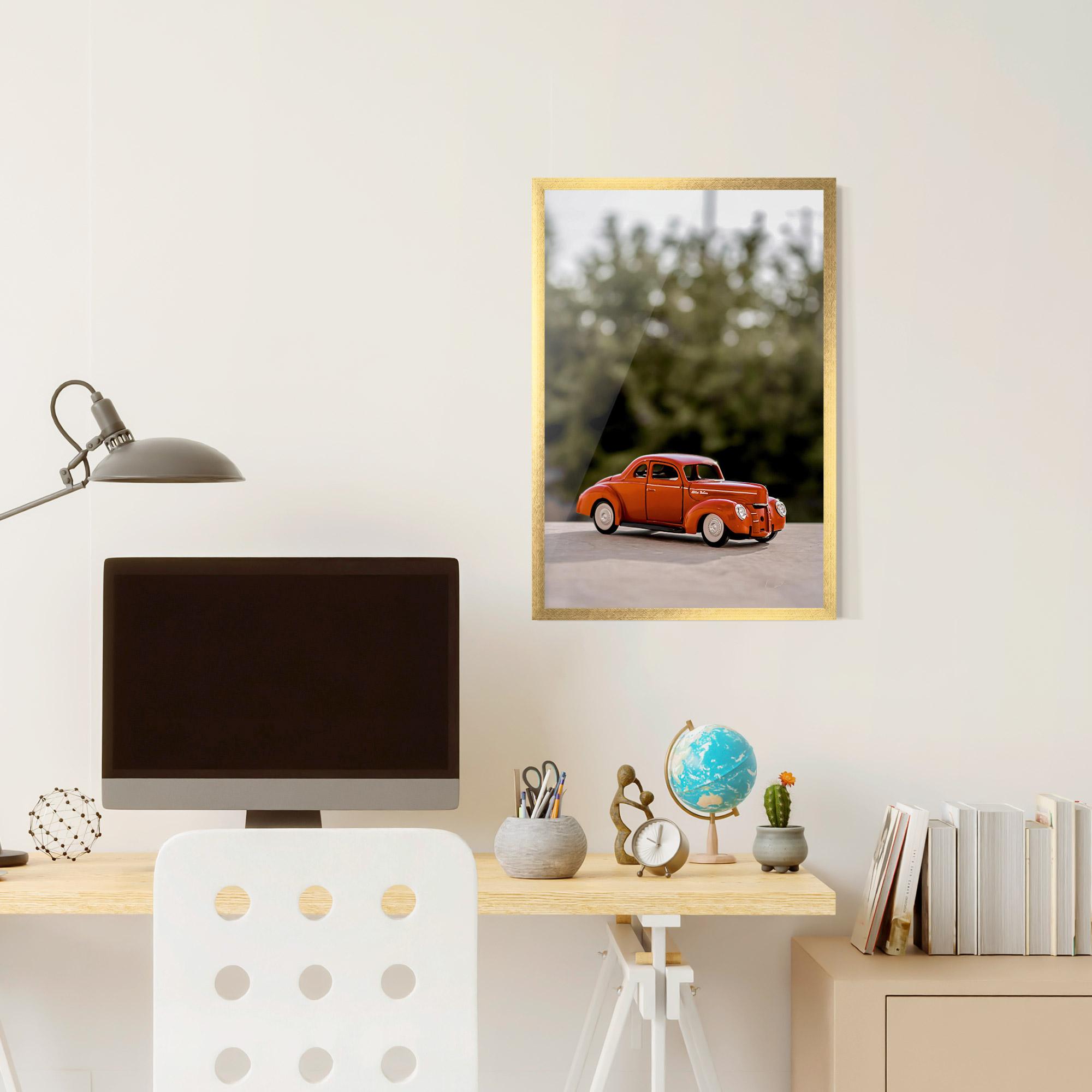 Poster Înrămat Vintage Orange Toy mockup 6