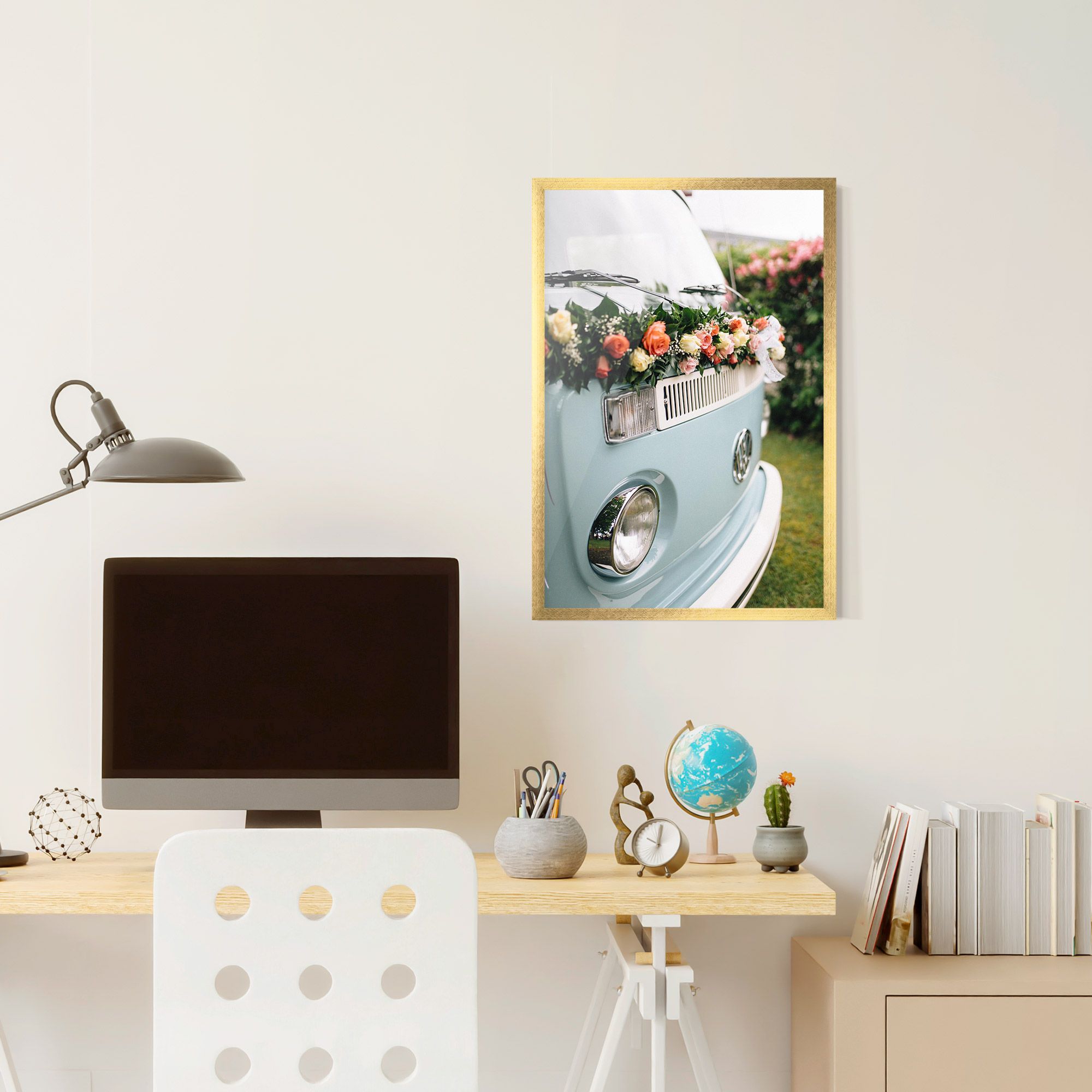 Vintage Rose Van mockup 6