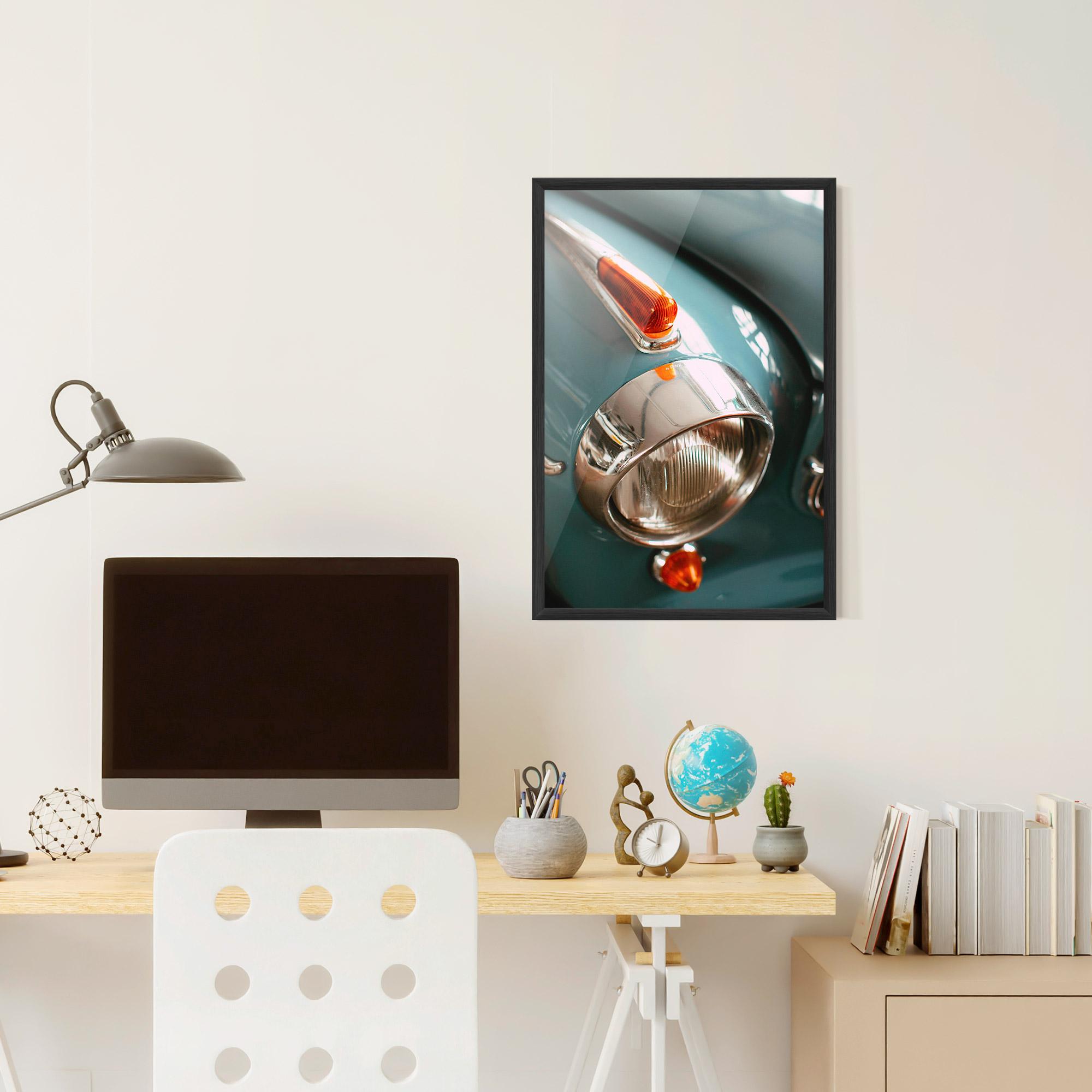 Poster Înrămat Green Closeup Car mockup 6