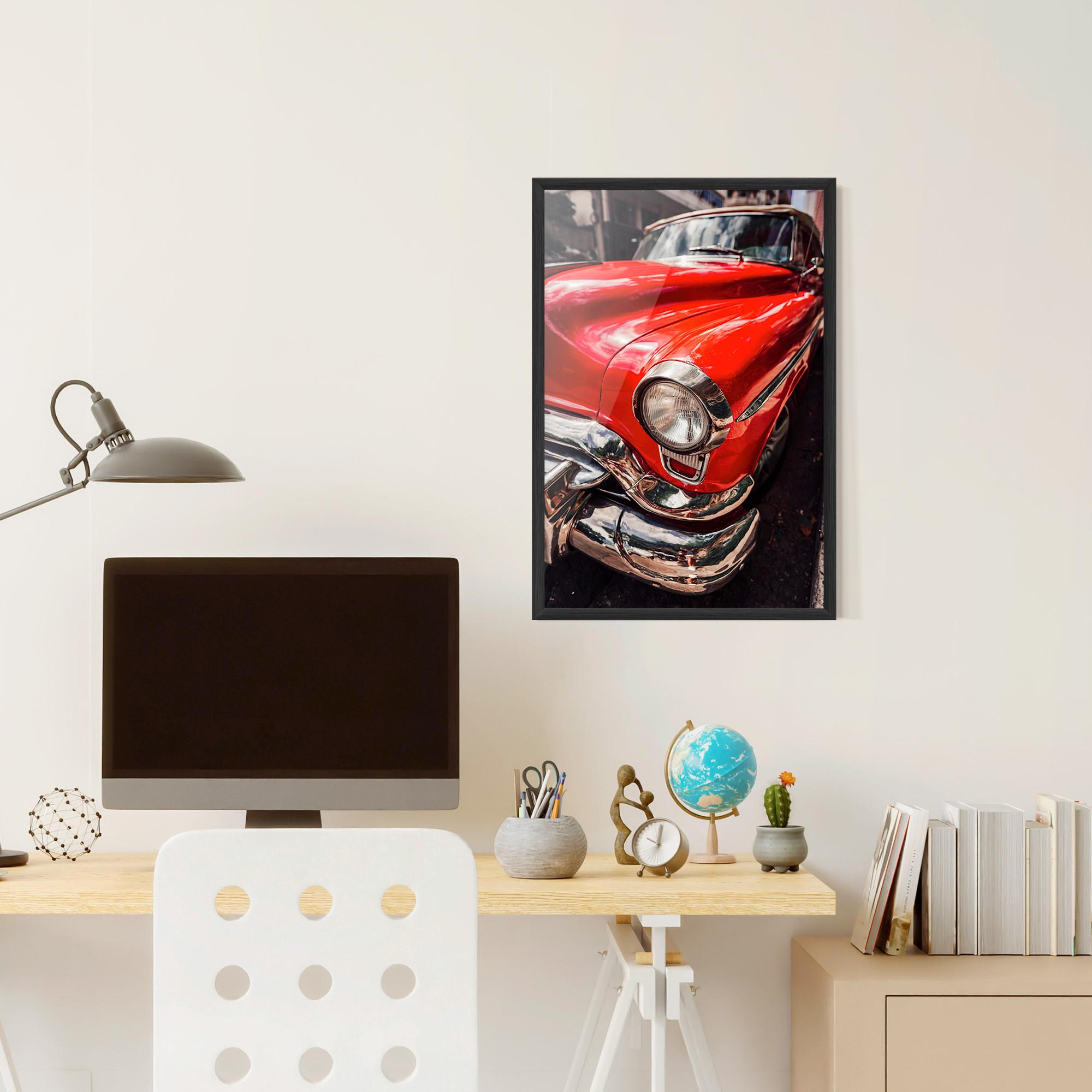 Poster Înrămat Shiny Old Car mockup 6