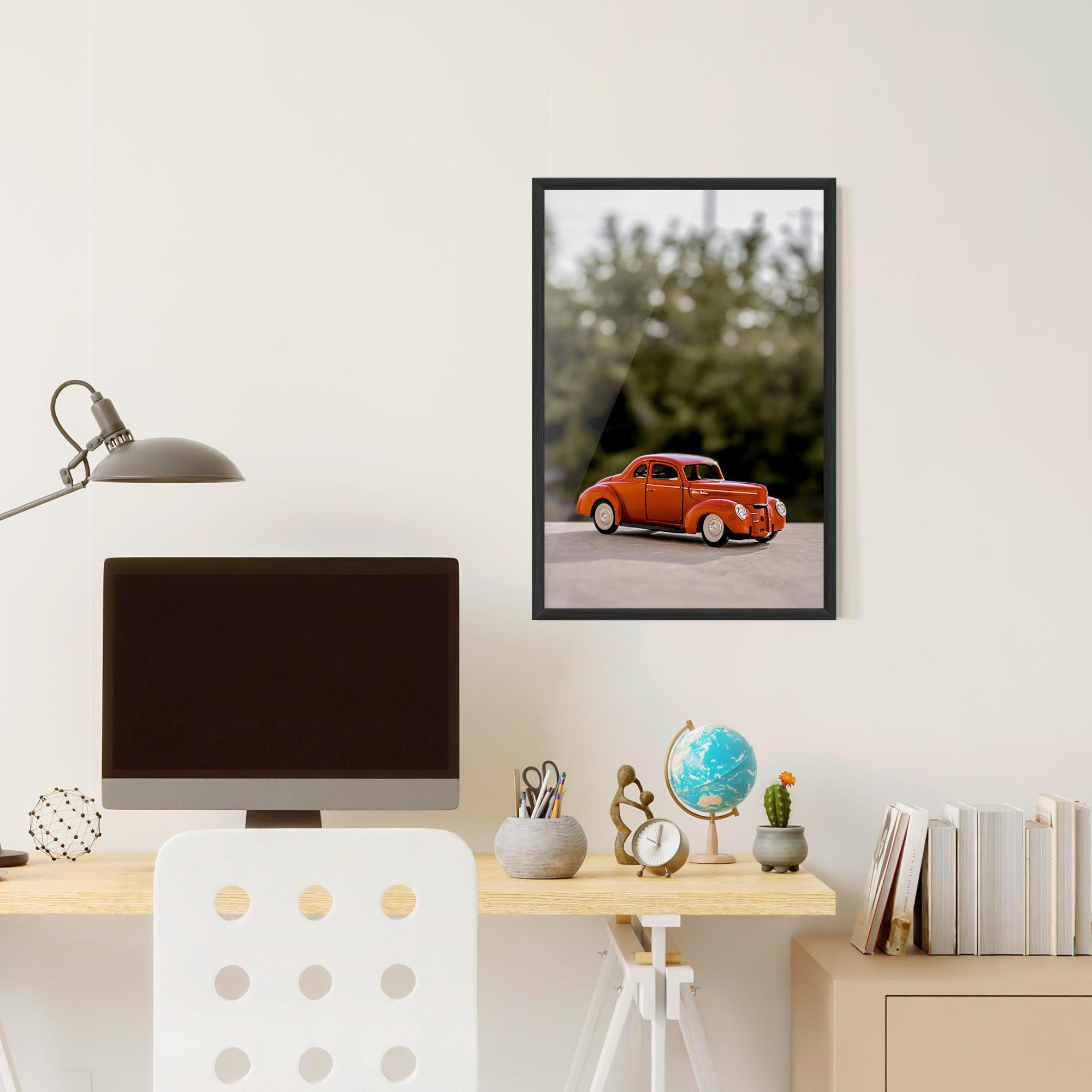 Poster Înrămat Vintage Orange Toy mockup 6