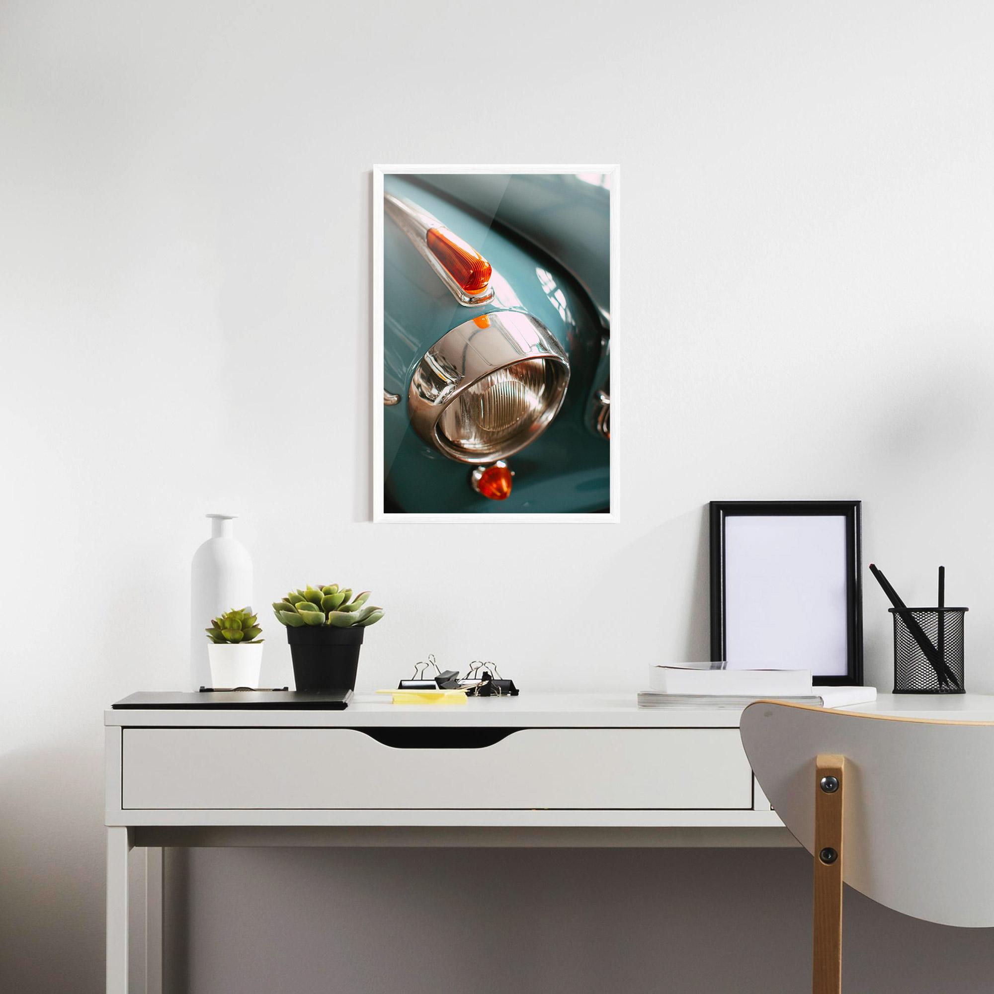 Poster Înrămat Green Closeup Car mockup 7