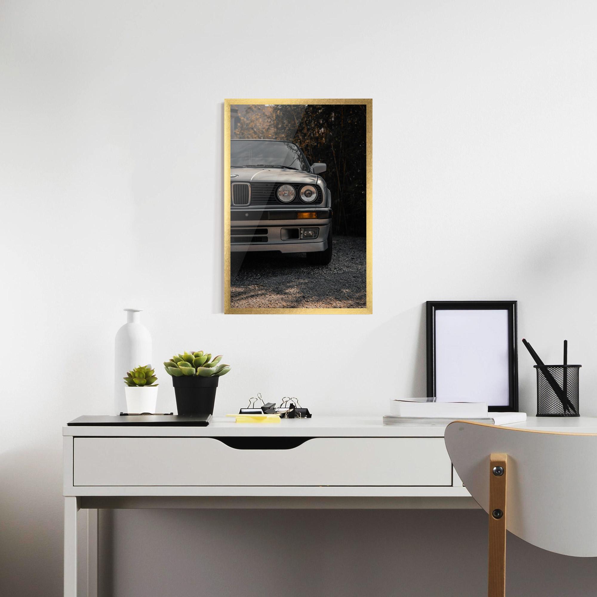 Poster Înrămat Old Bmw Car mockup 7