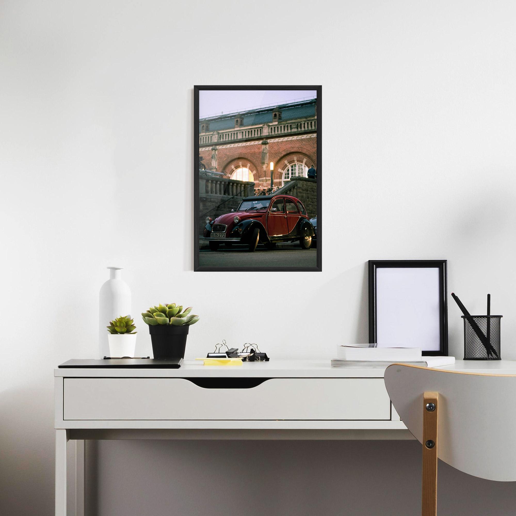 Poster Înrămat Beautiful Old Car mockup 7