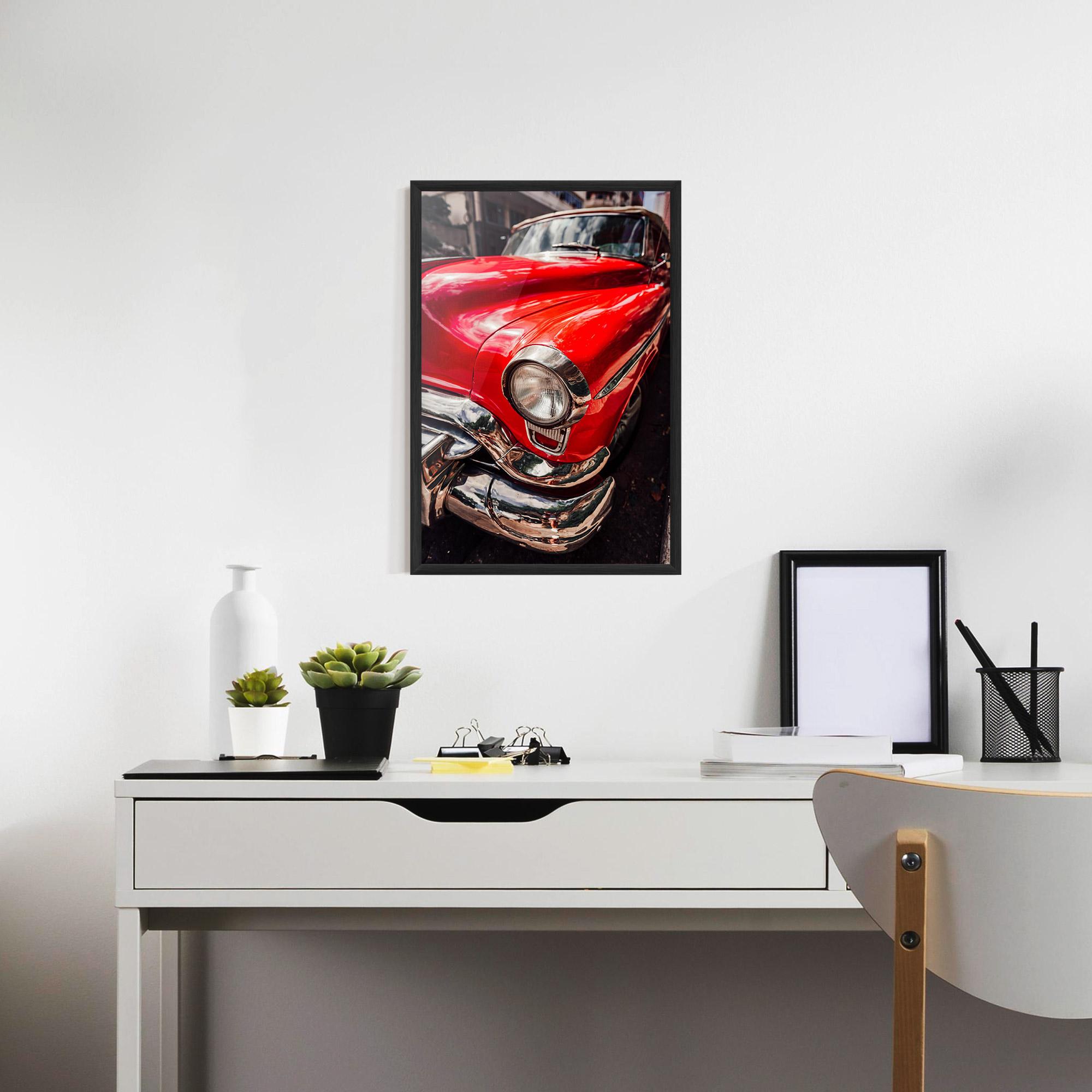 Poster Înrămat Shiny Old Car mockup 7