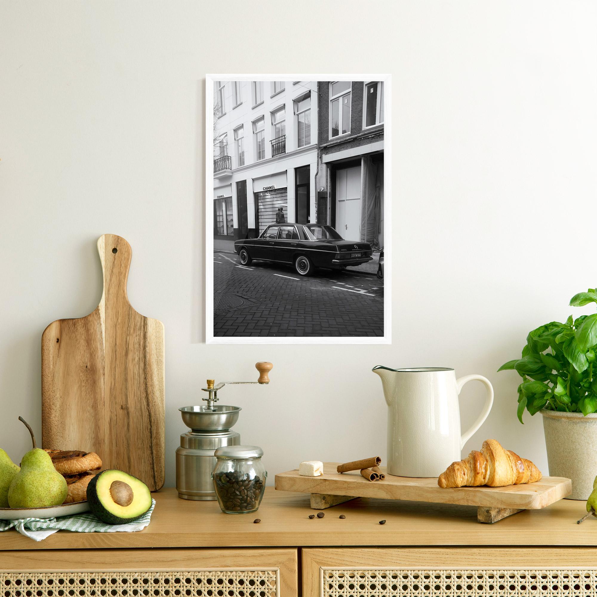 Poster Înrămat Black Old Car mockup 8