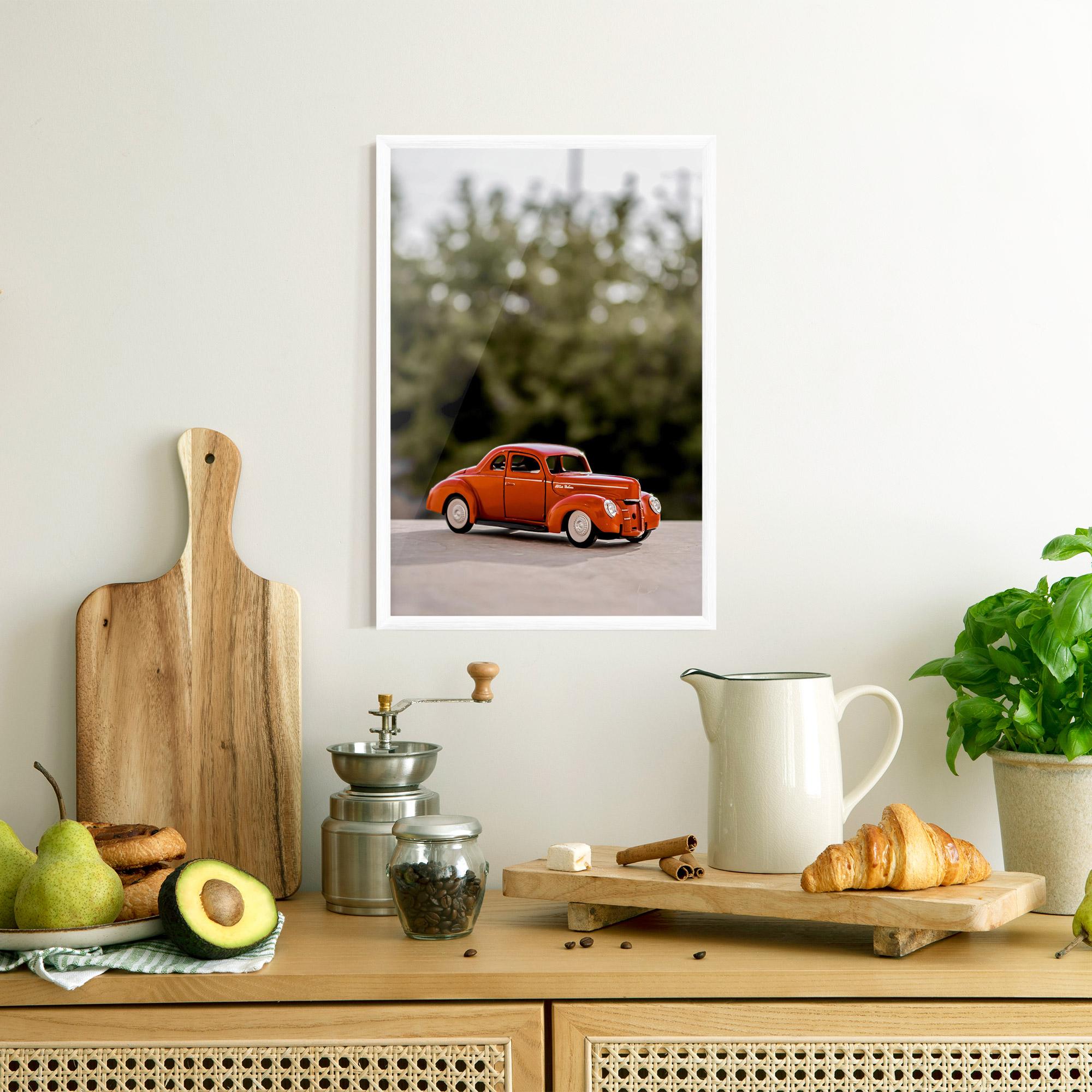Poster Înrămat Vintage Orange Toy mockup 8
