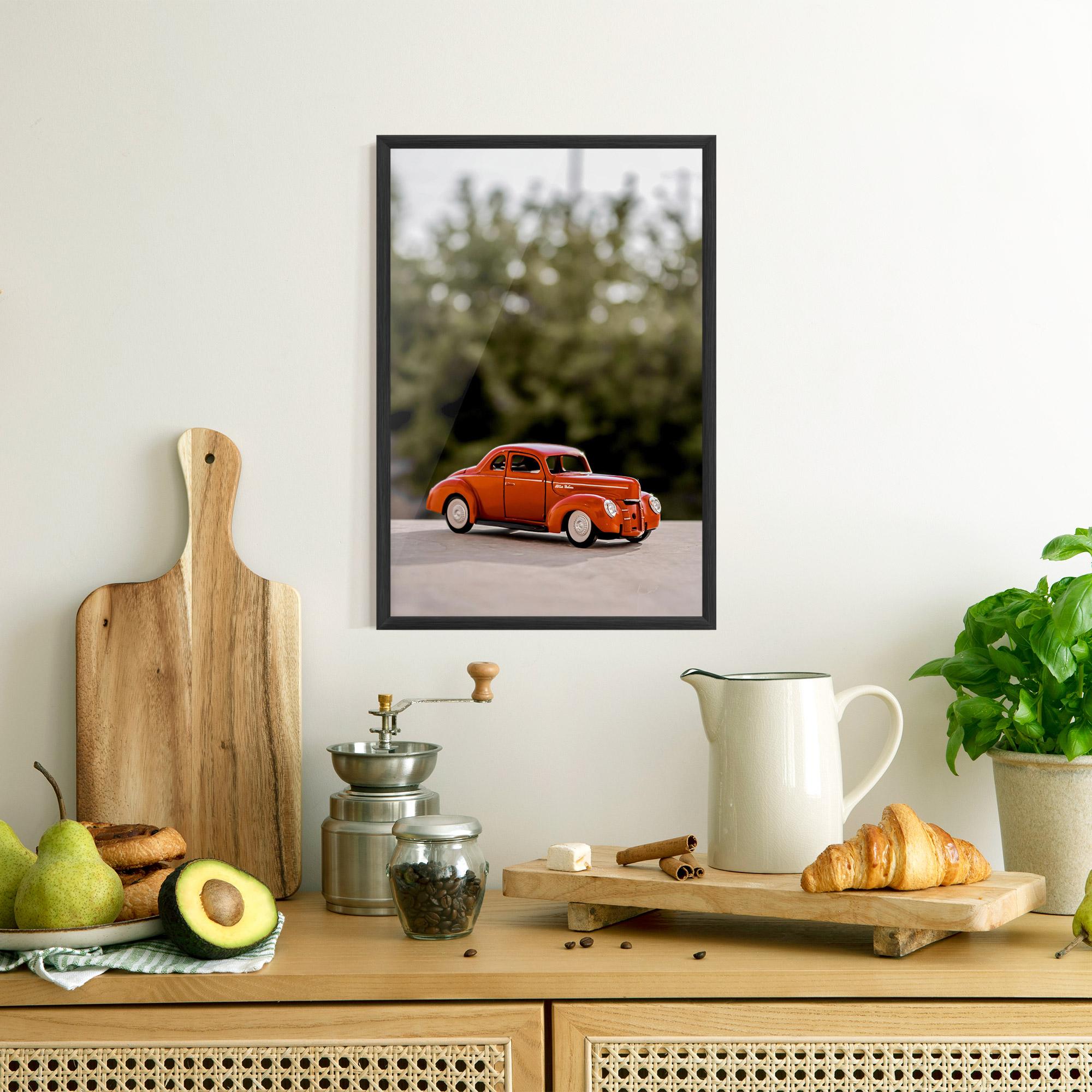 Poster Înrămat Vintage Orange Toy mockup 8