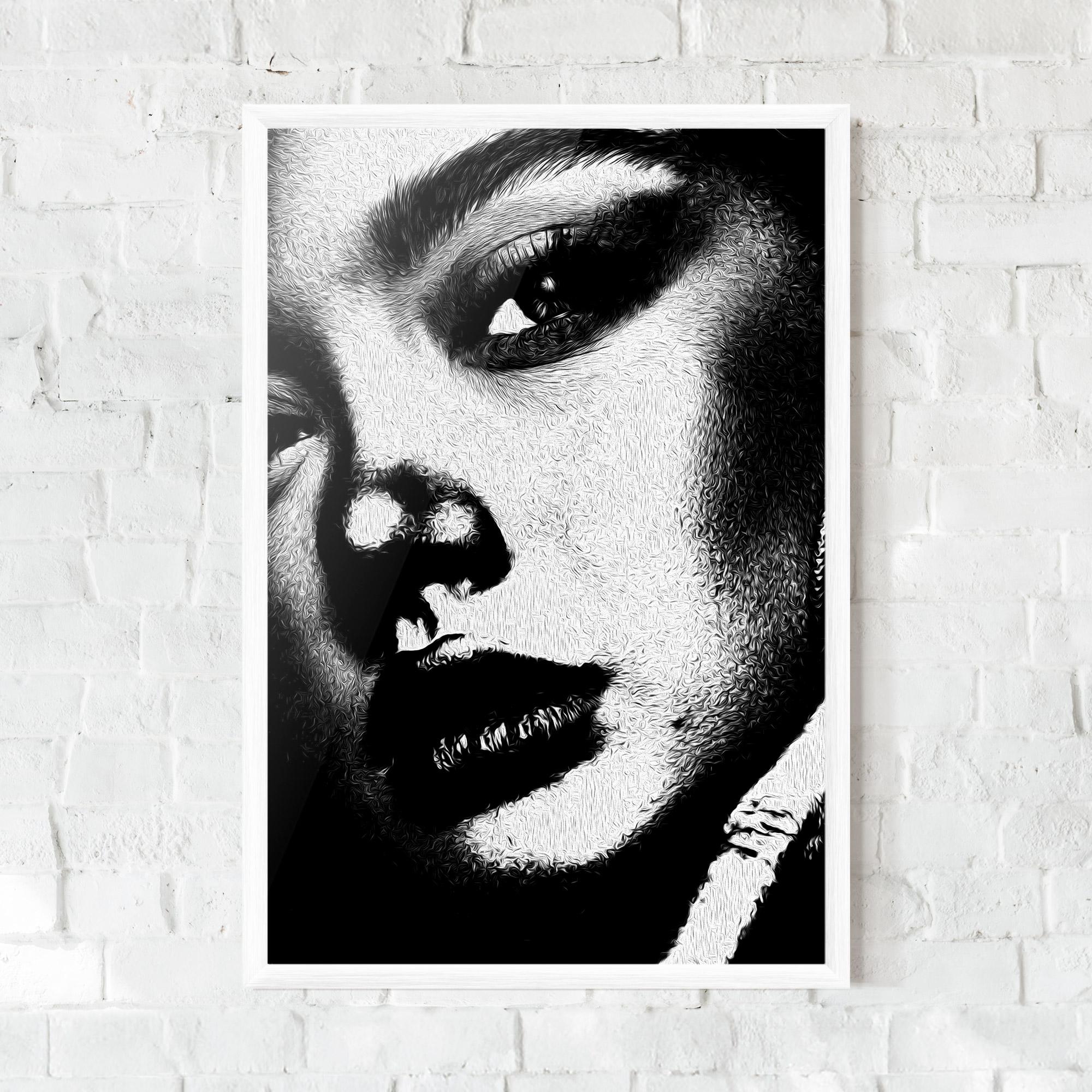 Poster Înrămat White Light Face mockup 0